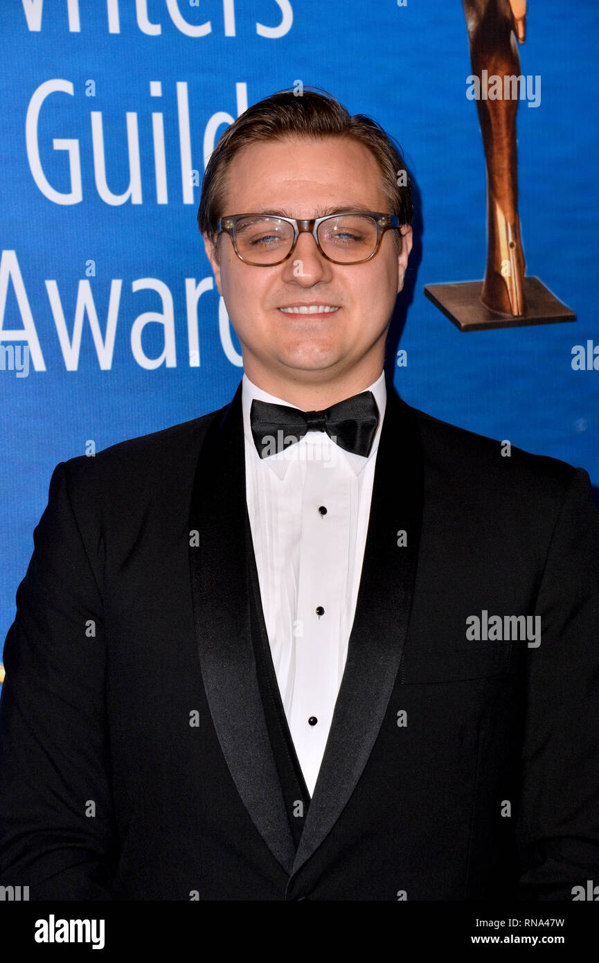 Los Angeles, USA. Feb 17, 2019. LOS ANGELES, CA. 17 février 2019 : Chris Hayes au 2019 Writers Guild Awards au Beverly Hilton Hotel. Crédit : Paul Smith/Alamy Live News Banque D'Images