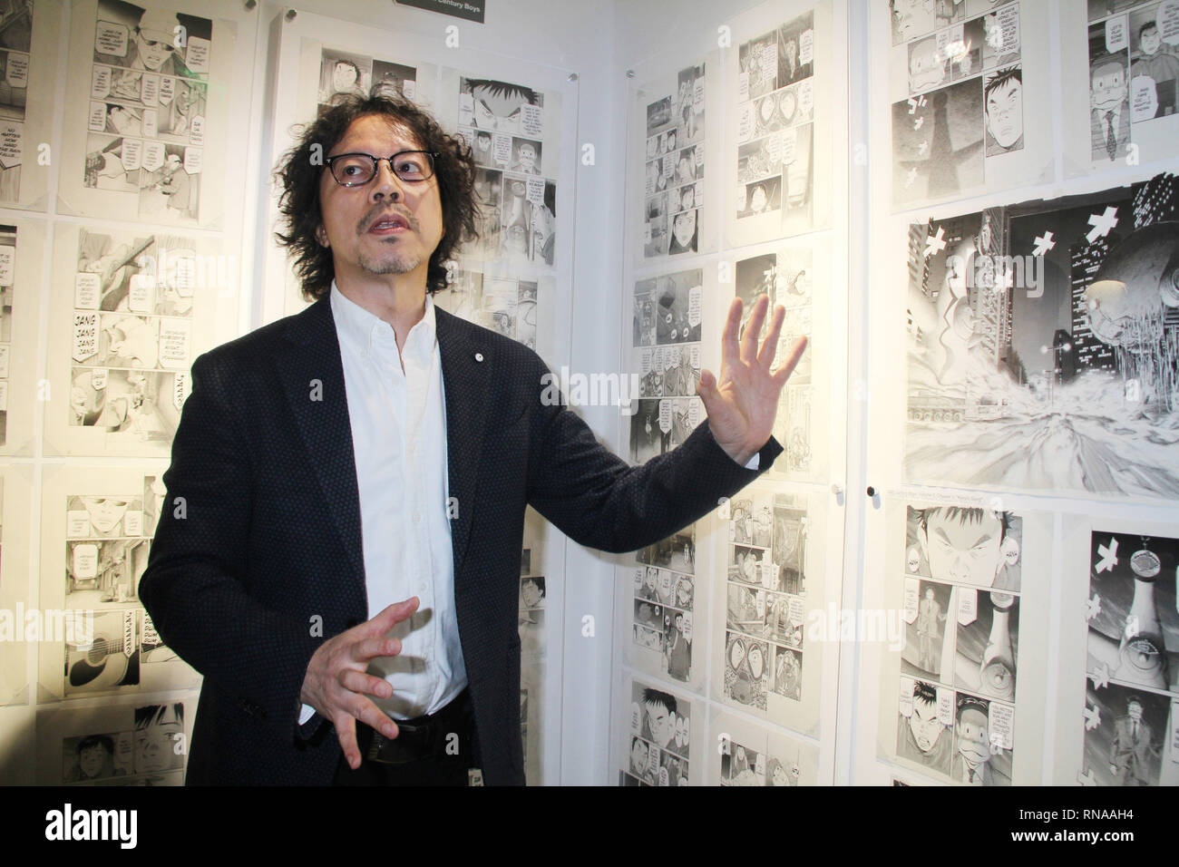 Naoki Urasawa 01/22/2019 'C'est Manga - l'Art de Naoki Urasawa' une séance tenue au Japon House Los Angeles à Los Angeles, CA Photo : Cronos/Hollywood News Banque D'Images