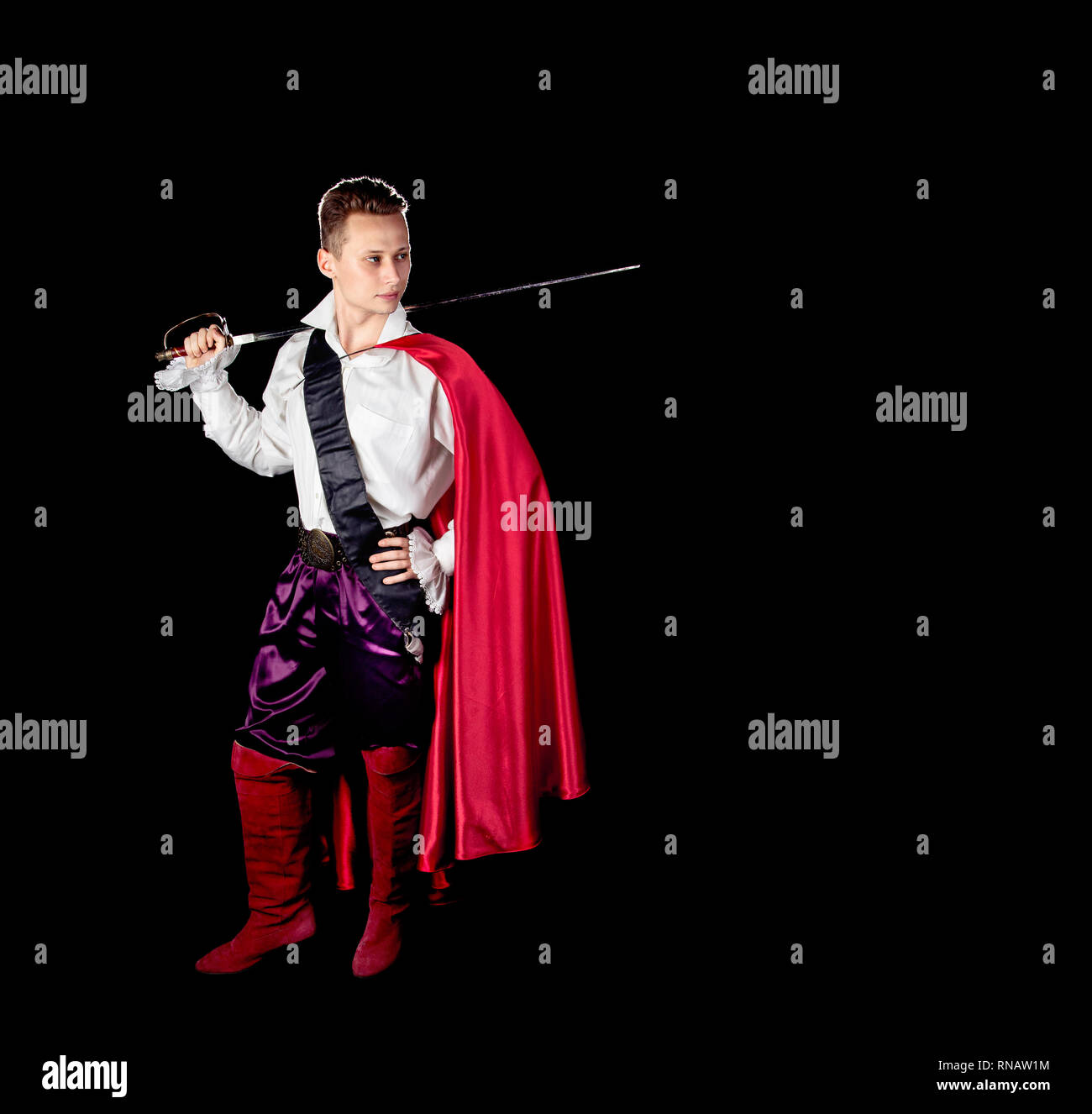 Image d'un bel homme portrait d'un jeune acteur Banque D'Images