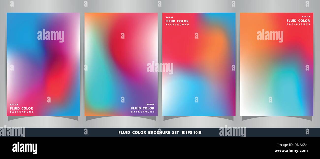 Vivid moderne abstrait coloré fluide brochure situé. Vous pouvez utiliser pour l'art à la mode, magazine, rapport, couvrir, rapport annuel. vector eps10. Illustration de Vecteur