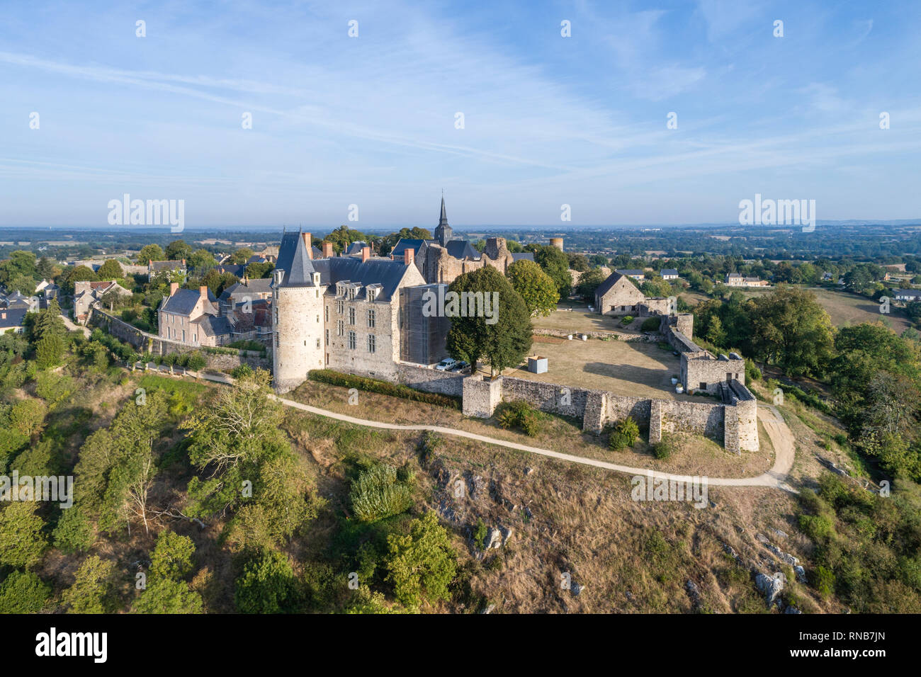 France, Mayenne, Sainte Suzanne, intitulée Les Plus Beaux Villages de