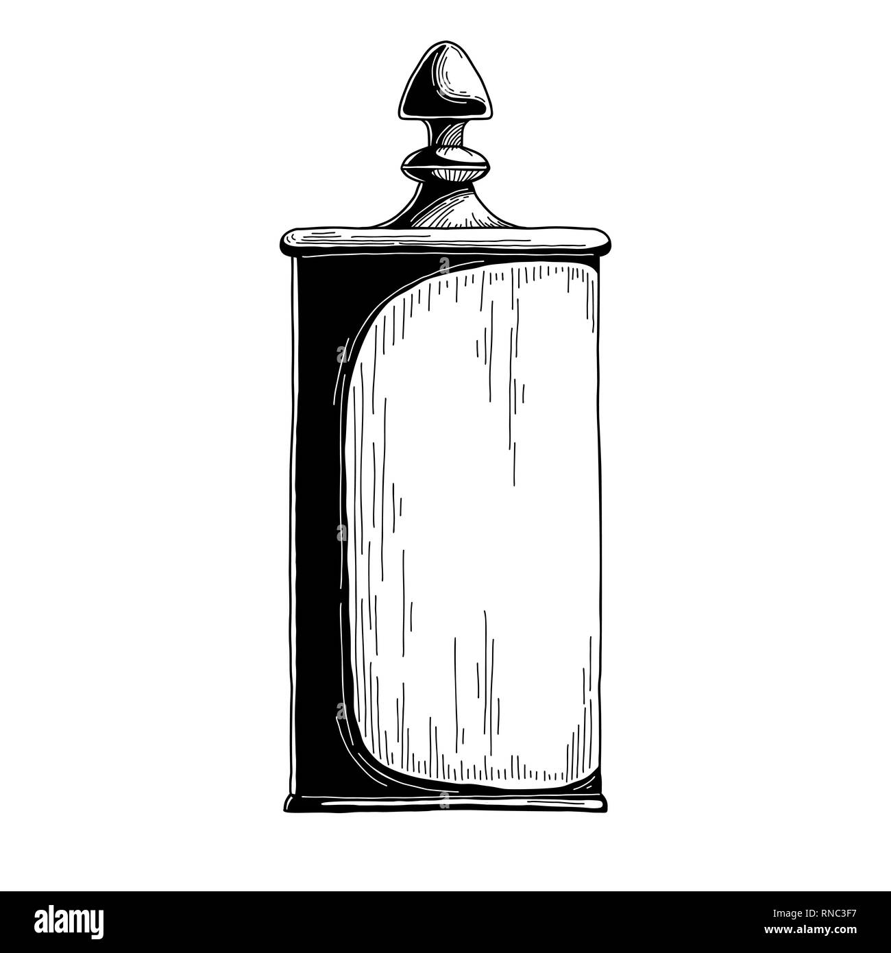 Bol de sucre candy jar. Croquis réalistes-vector illustration. Illustration de Vecteur