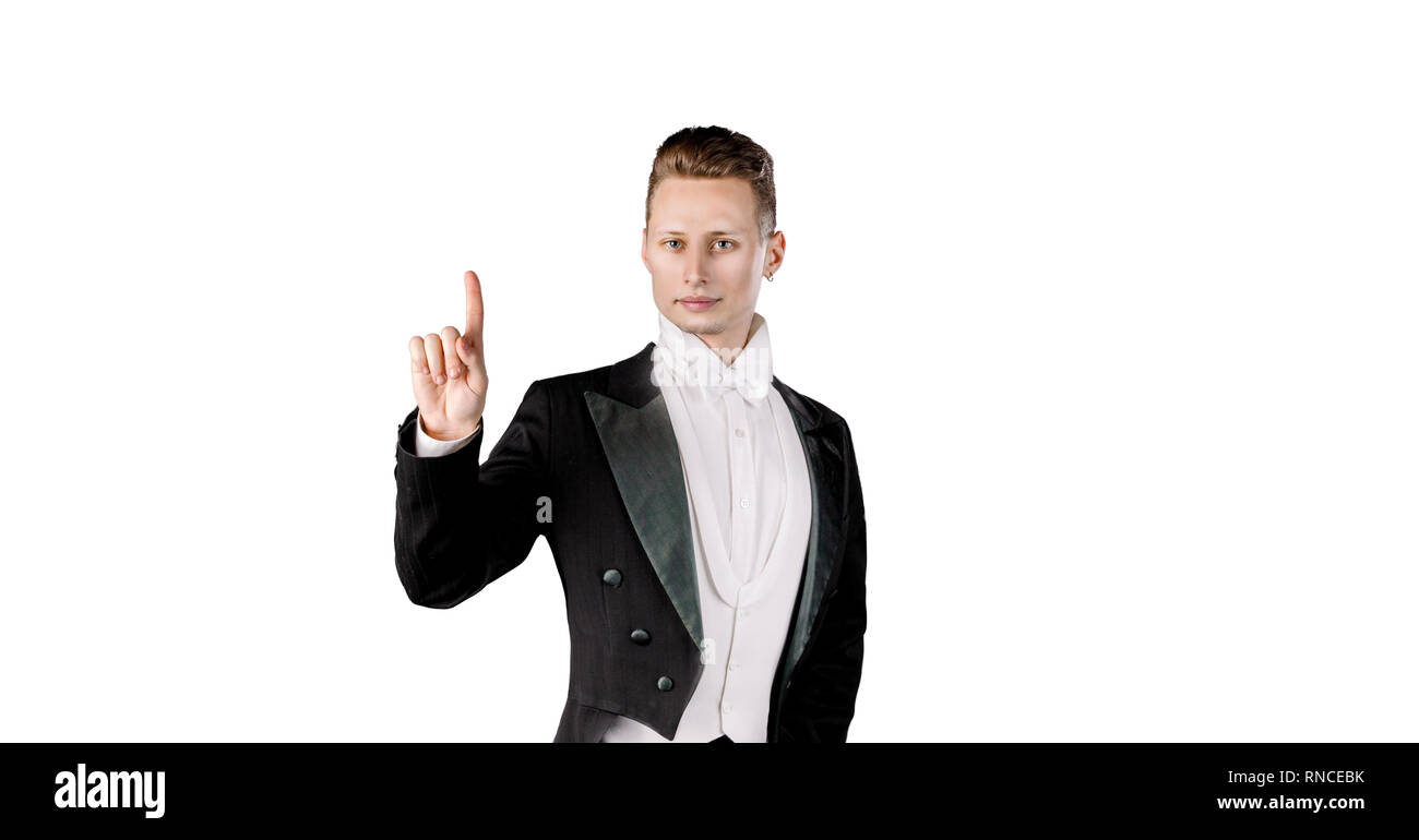 Image d'un bel homme portrait d'un jeune acteur Banque D'Images