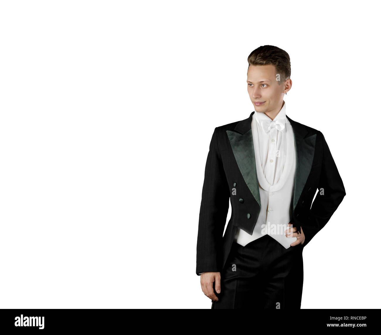 Image d'un bel homme portrait d'un jeune acteur Banque D'Images