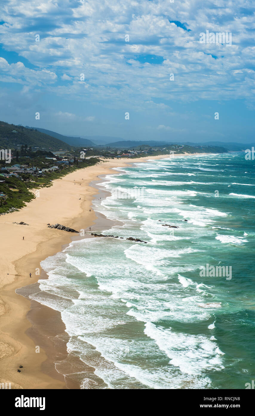 Plage sauvage à la Route des Jardins, Afrique du Sud Banque D'Images