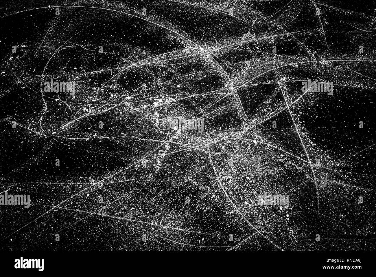 Arrière-plan de glace patinage avec rayures Banque D'Images