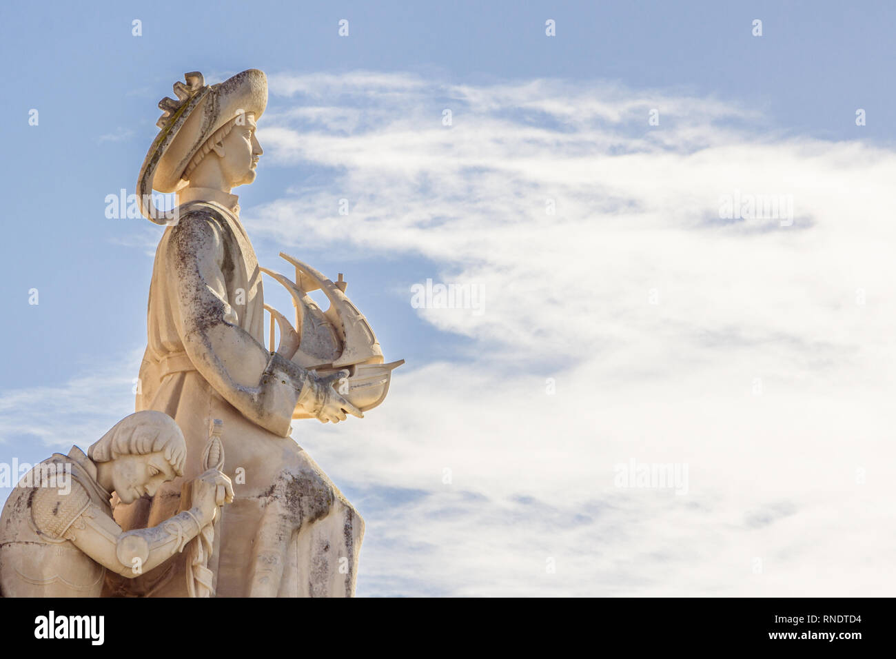 Monument des Découvertes, Lisbonne, Portugal. Monument construit pour l'exposition mondiale de 1940 portugais. Banque D'Images