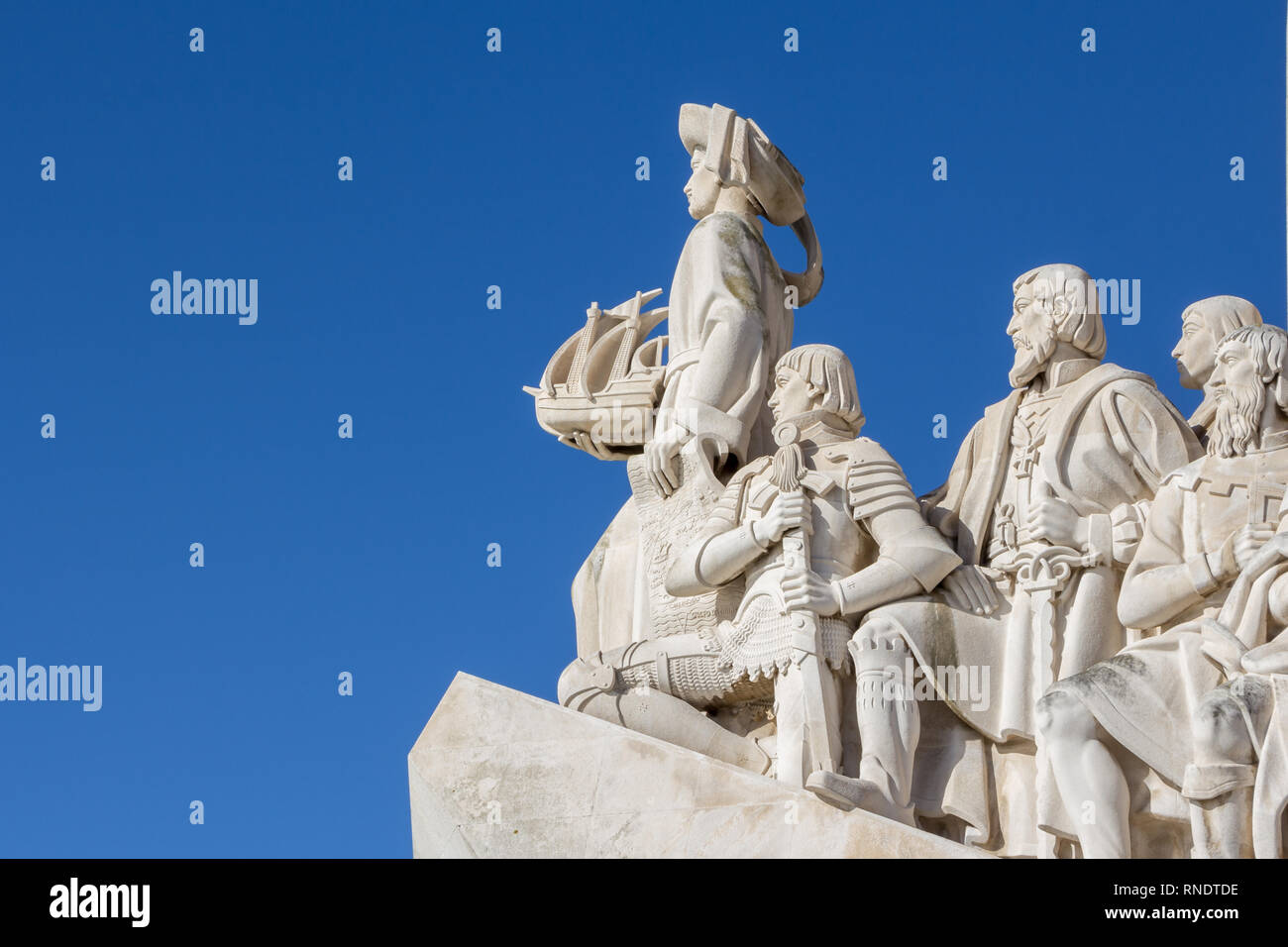 Monument des Découvertes, Lisbonne, Portugal. Monument construit pour l'exposition mondiale de 1940 portugais. Banque D'Images