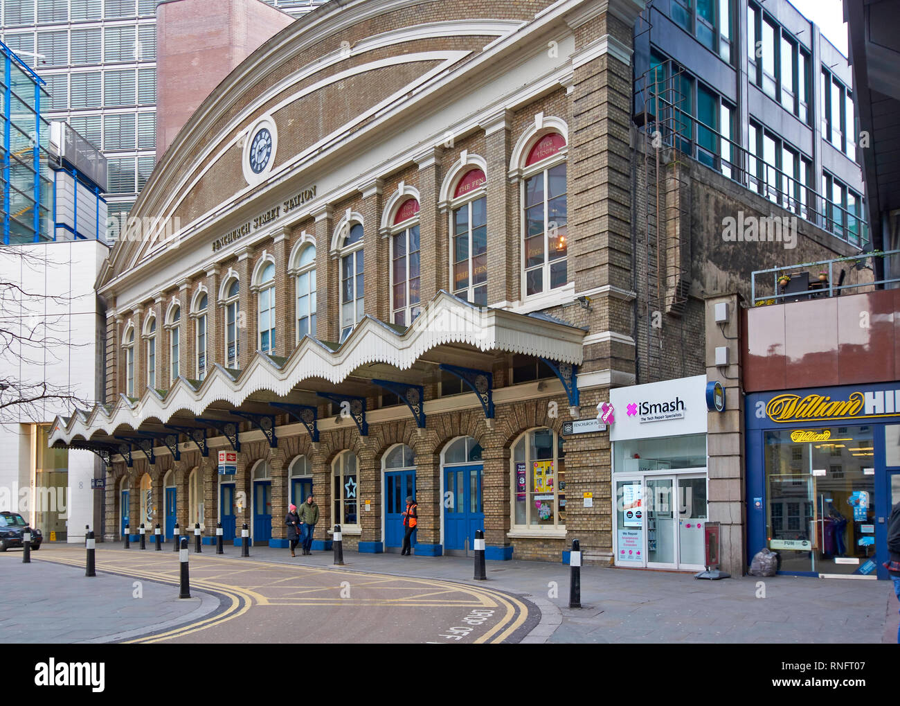 La gare de Fenchurch Street LONDRES Banque D'Images