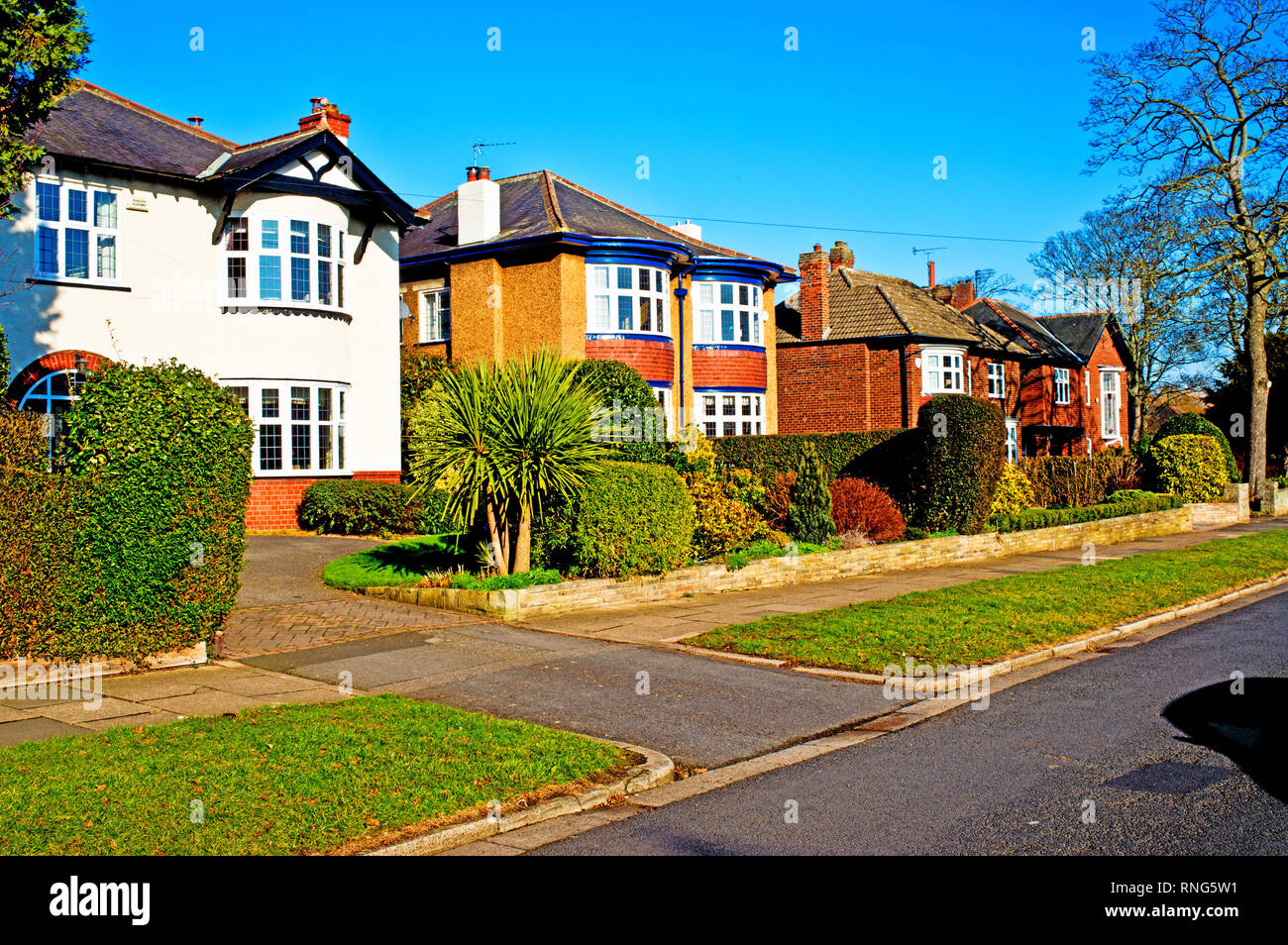 Harlsley Road, Hartburn, Stockton on Tees, Cleveland, Angleterre Banque D'Images