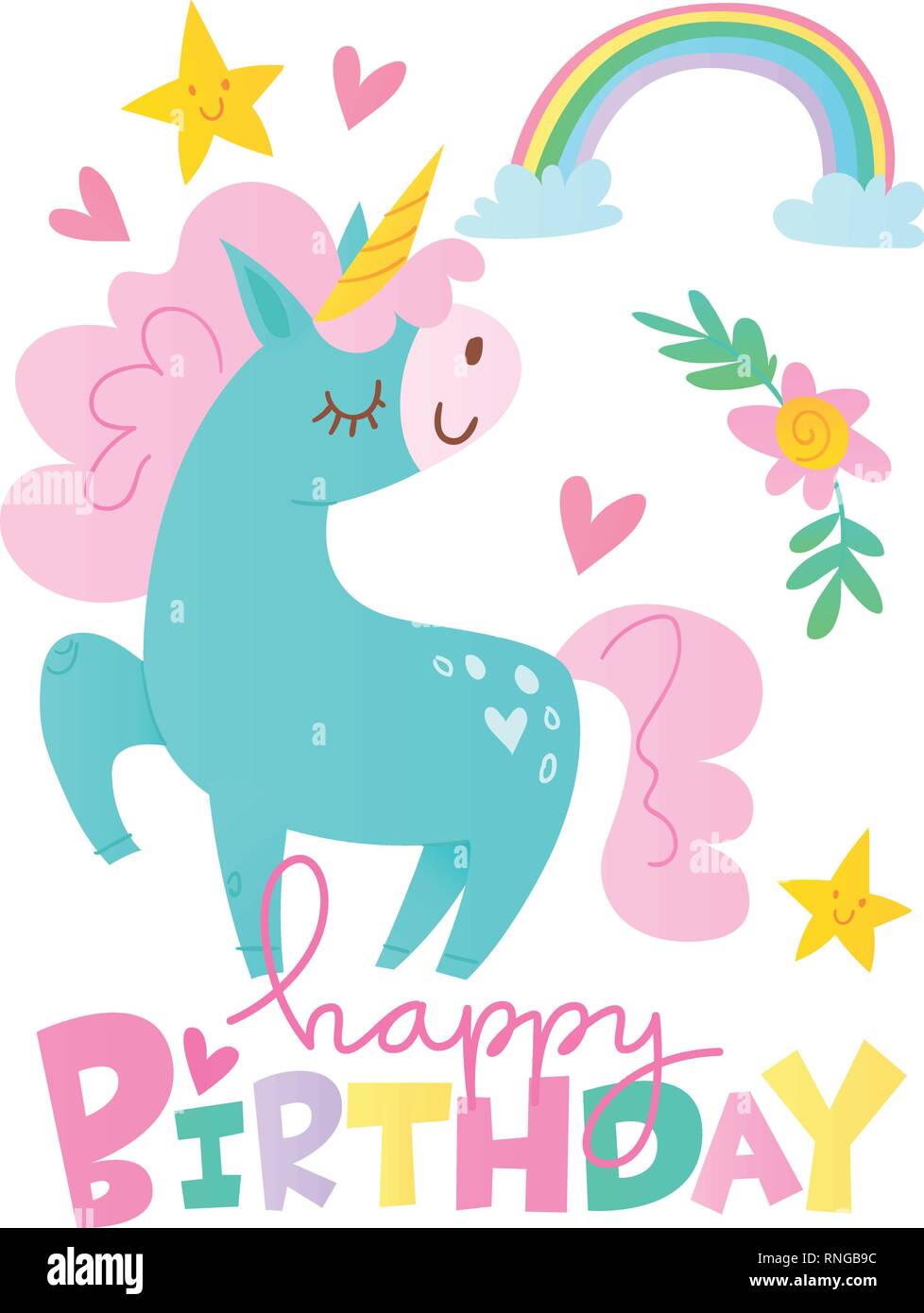 Joyeux Anniversaire Avec Les Cartes Vectorielles Cartoon Caractere Unicorn Image Vectorielle Stock Alamy Joyeux Anniversaire Avec Les Cartes Vectorielles Cartoon Caractere Unicorn Image Vectorielle Stock Alamy