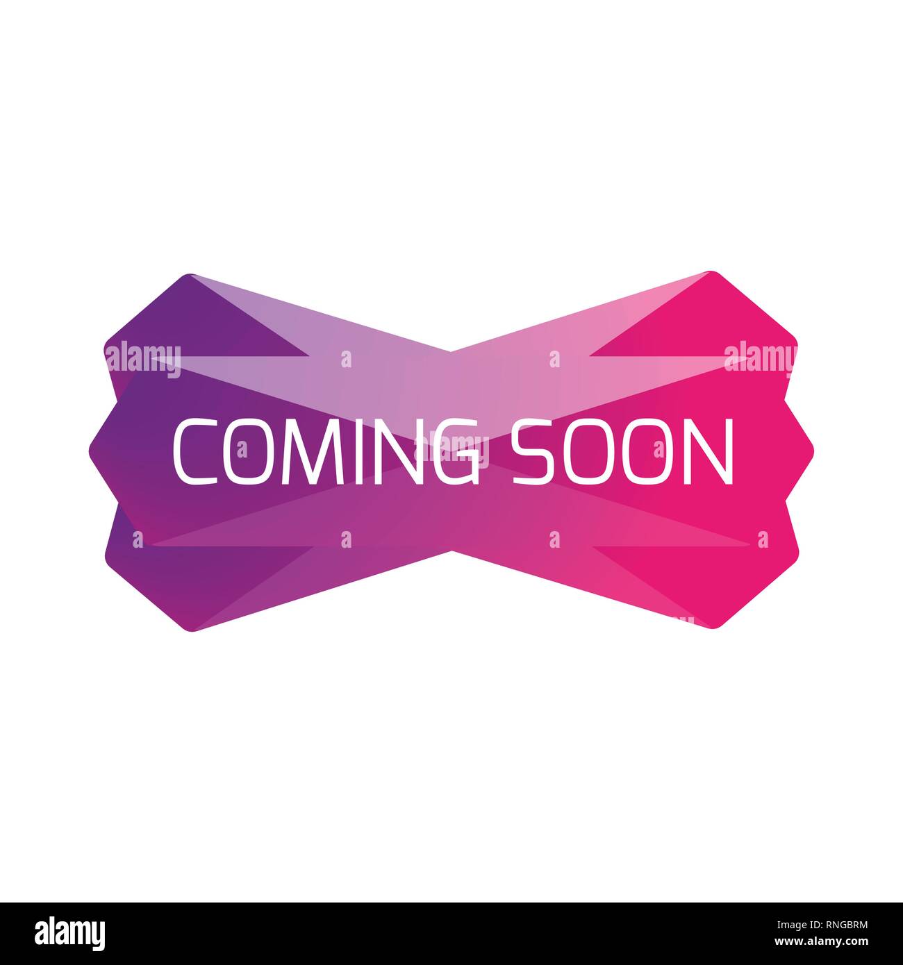 Bientôt les bandeaux web low poly Illustration de Vecteur