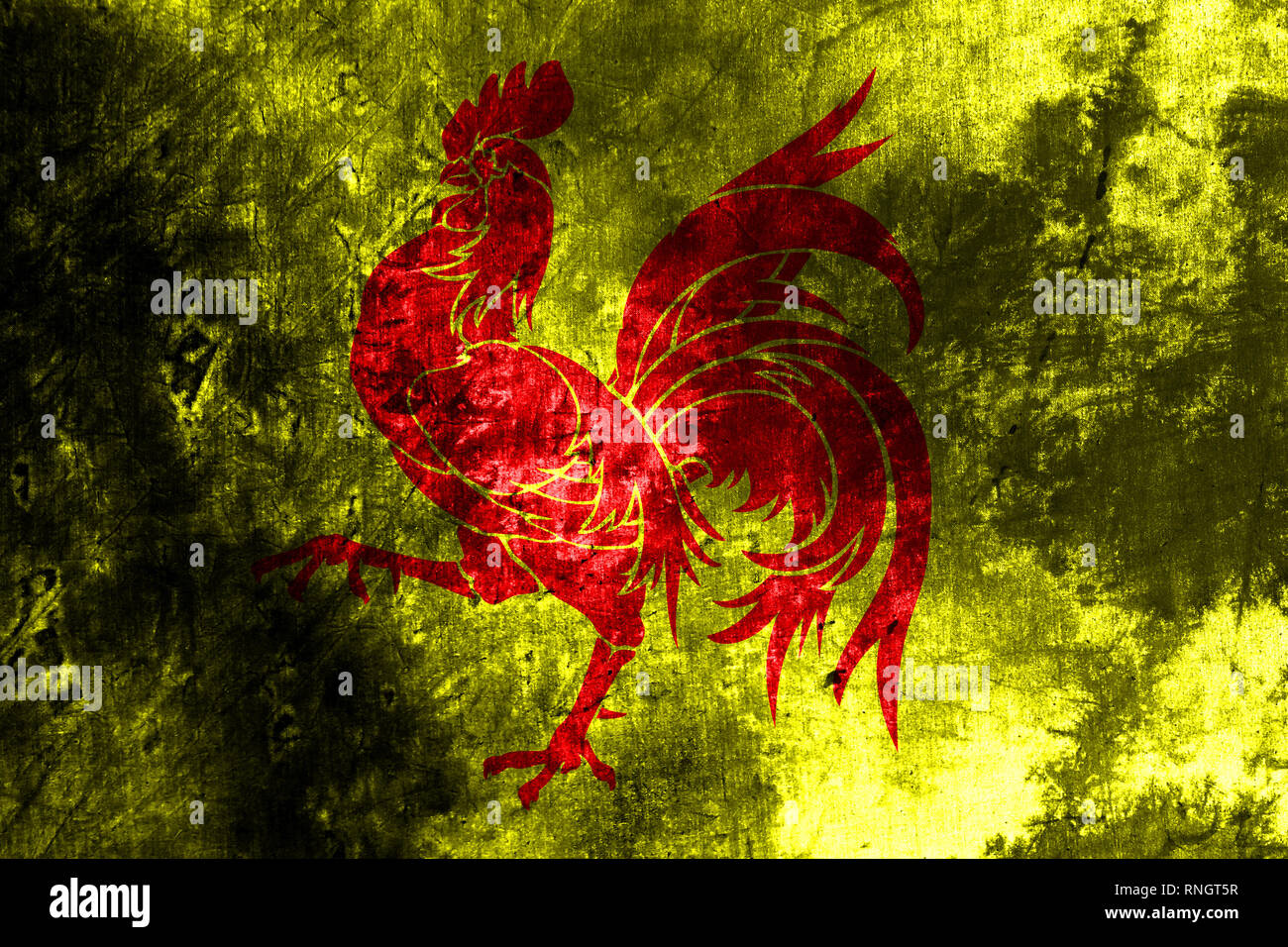 Wallonie grunge flag, région de Belgique Banque D'Images Wallonie grunge flag, région de Belgique Banque D'Images