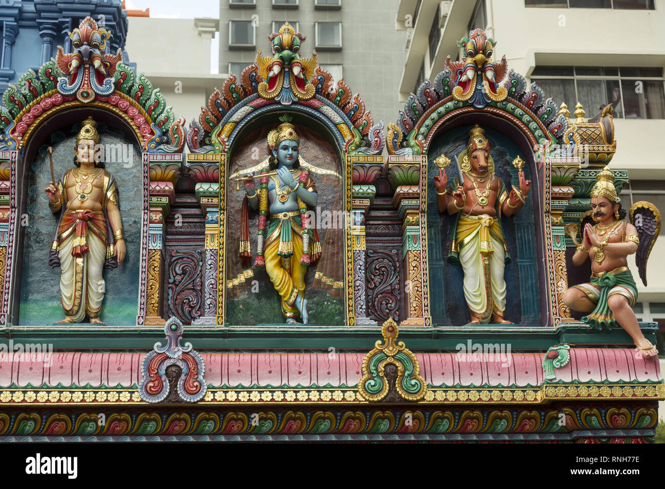 Temple Hindou de Singapour Banque D'Images