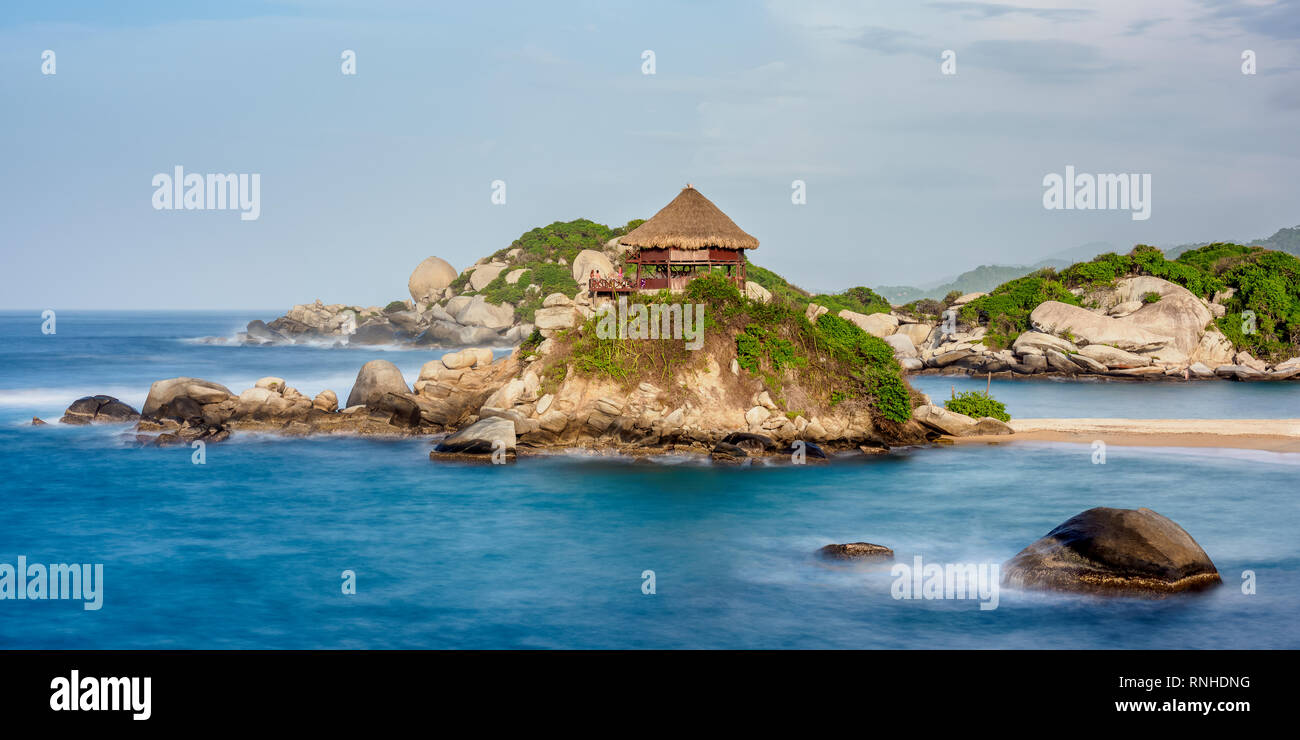 El Cabo San Juan del Guia, Parc Naturel National Tayrona, département de Magdalena, Caraïbes, Colombie Banque D'Images