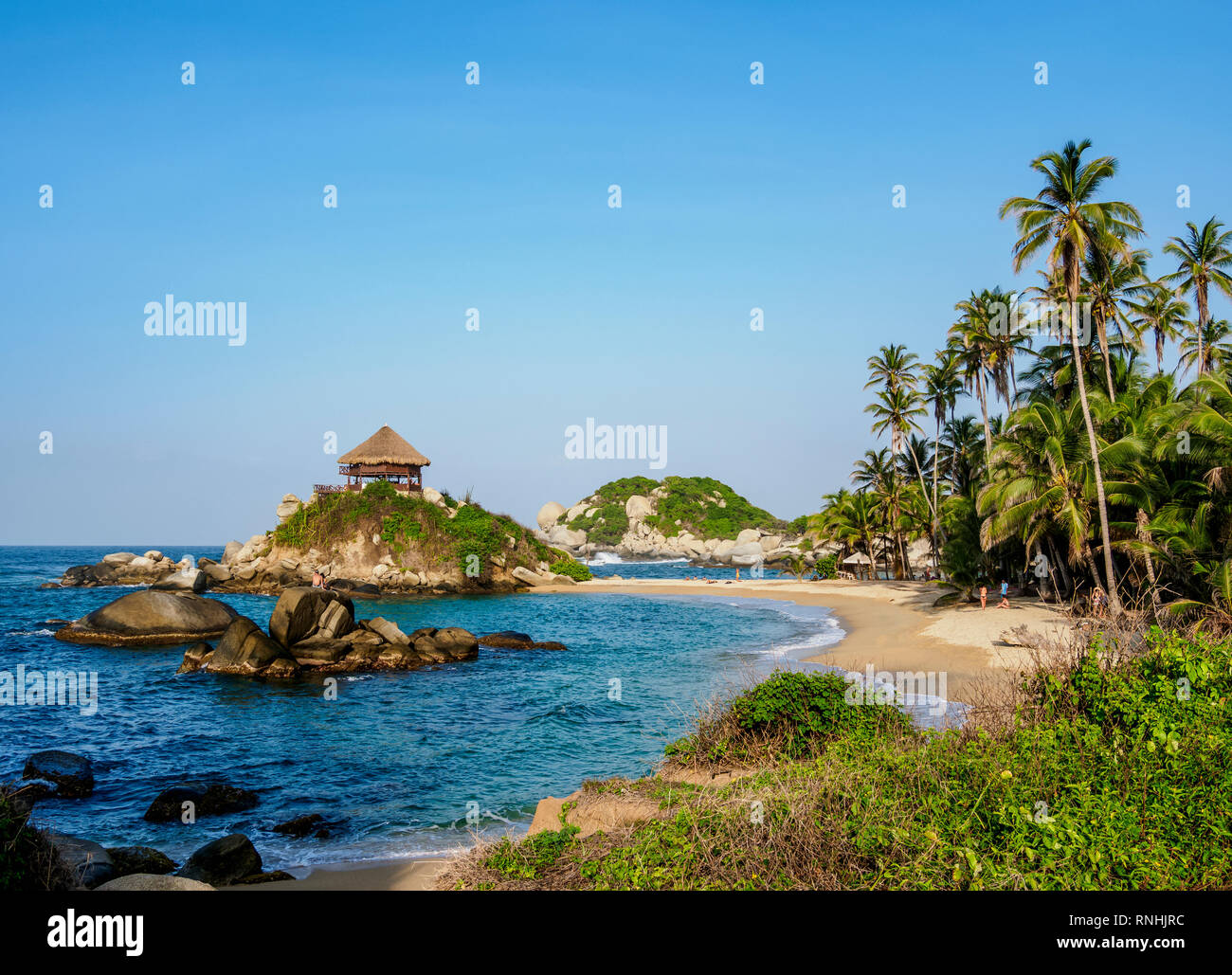 El Cabo San Juan del Guia, Parc Naturel National Tayrona, département de Magdalena, Caraïbes, Colombie Banque D'Images