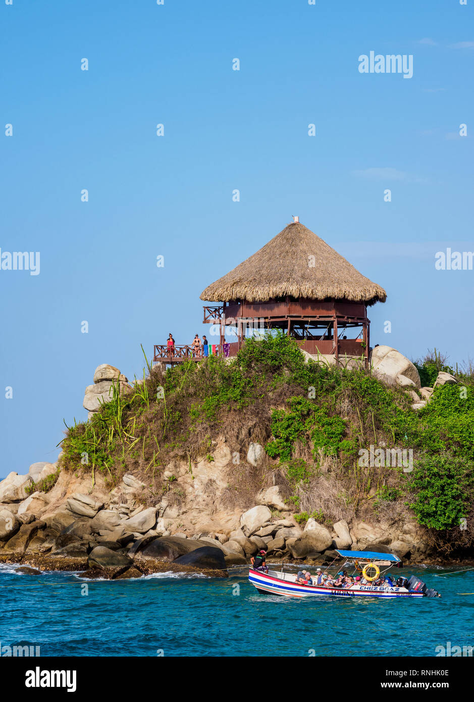 El Cabo San Juan del Guia, Parc Naturel National Tayrona, département de Magdalena, Caraïbes, Colombie Banque D'Images