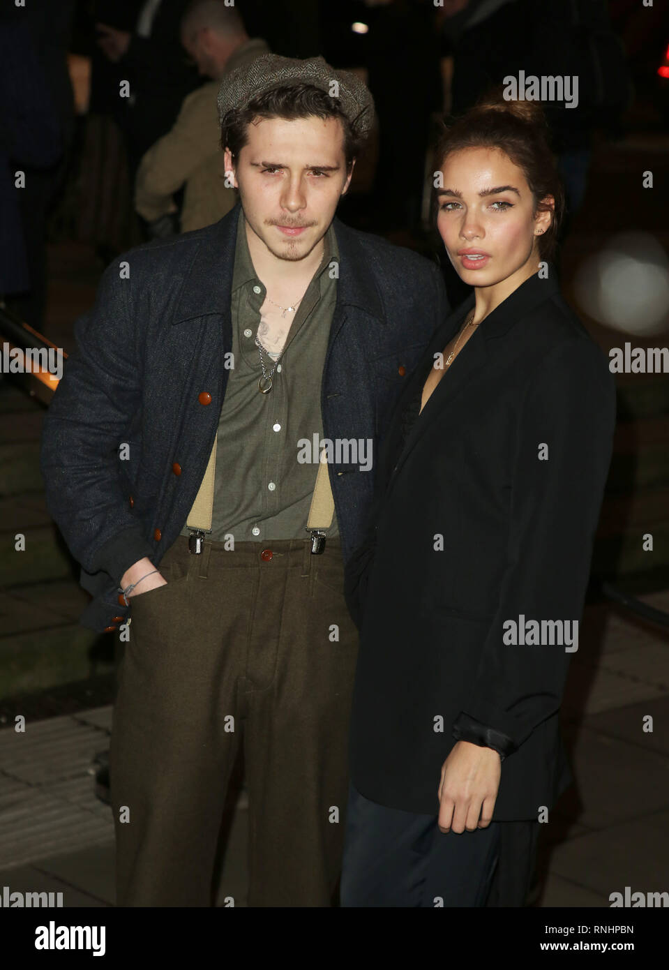 Brooklyn Beckham et assister à la croisée Hana Fonds fabuleux juste dans le cadre de la Semaine de la mode de Londres. Banque D'Images