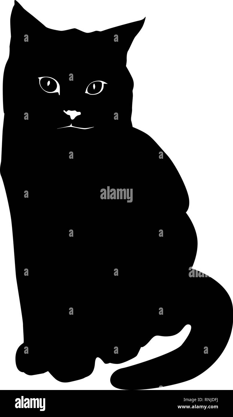 Cat Silhouette Noire Sur Fond Blanc Vector Illustration British Shorthair Race De Chat Sticker Embleme Imprimer Image Vectorielle Stock Alamy Cat Silhouette Noire Sur Fond Blanc Vector Illustration British Shorthair Race De Chat Sticker Embleme Imprimer Image Vectorielle Stock Alamy