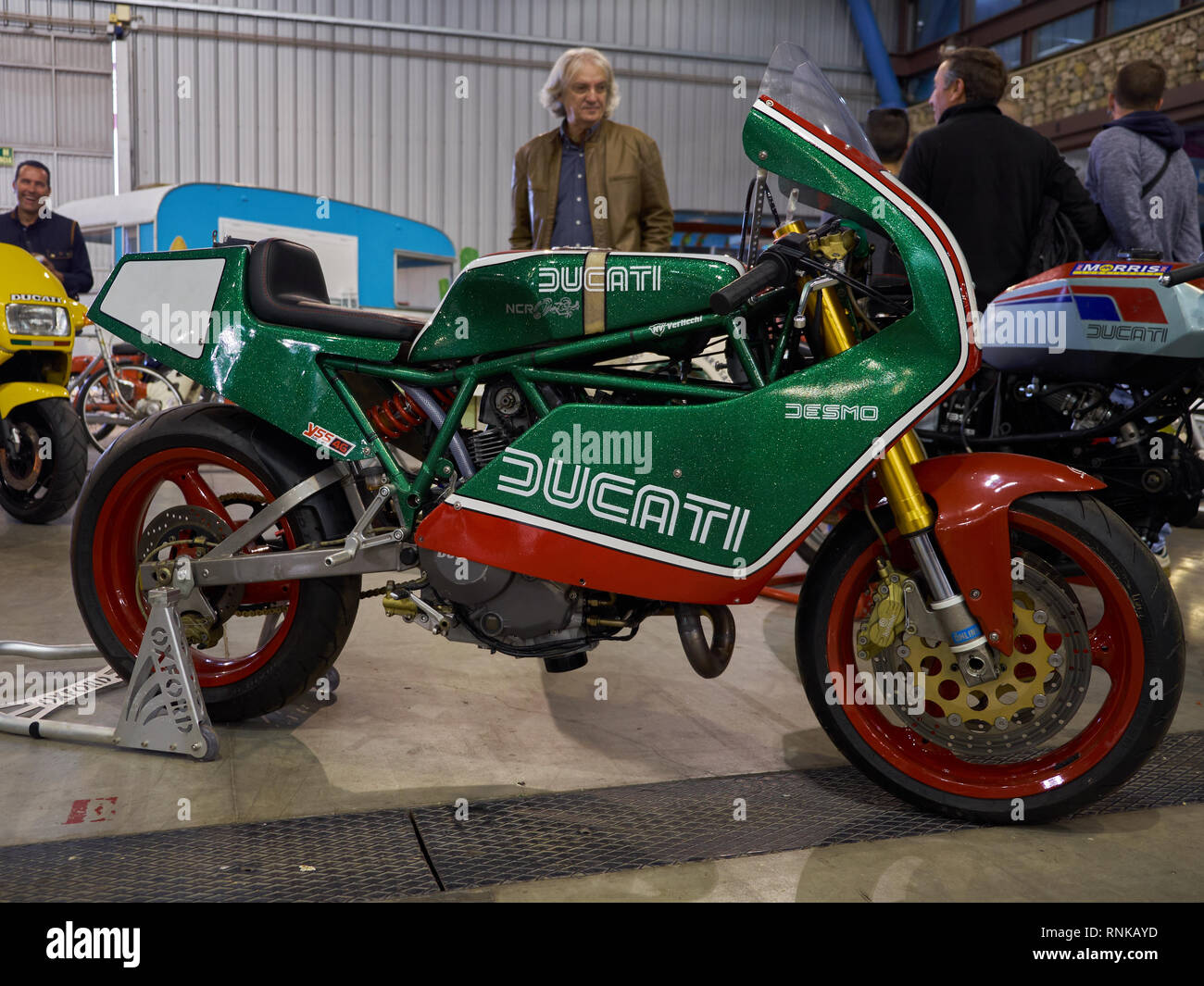 Ducati. Retro 2019 Málaga. L'Espagne. Banque D'Images