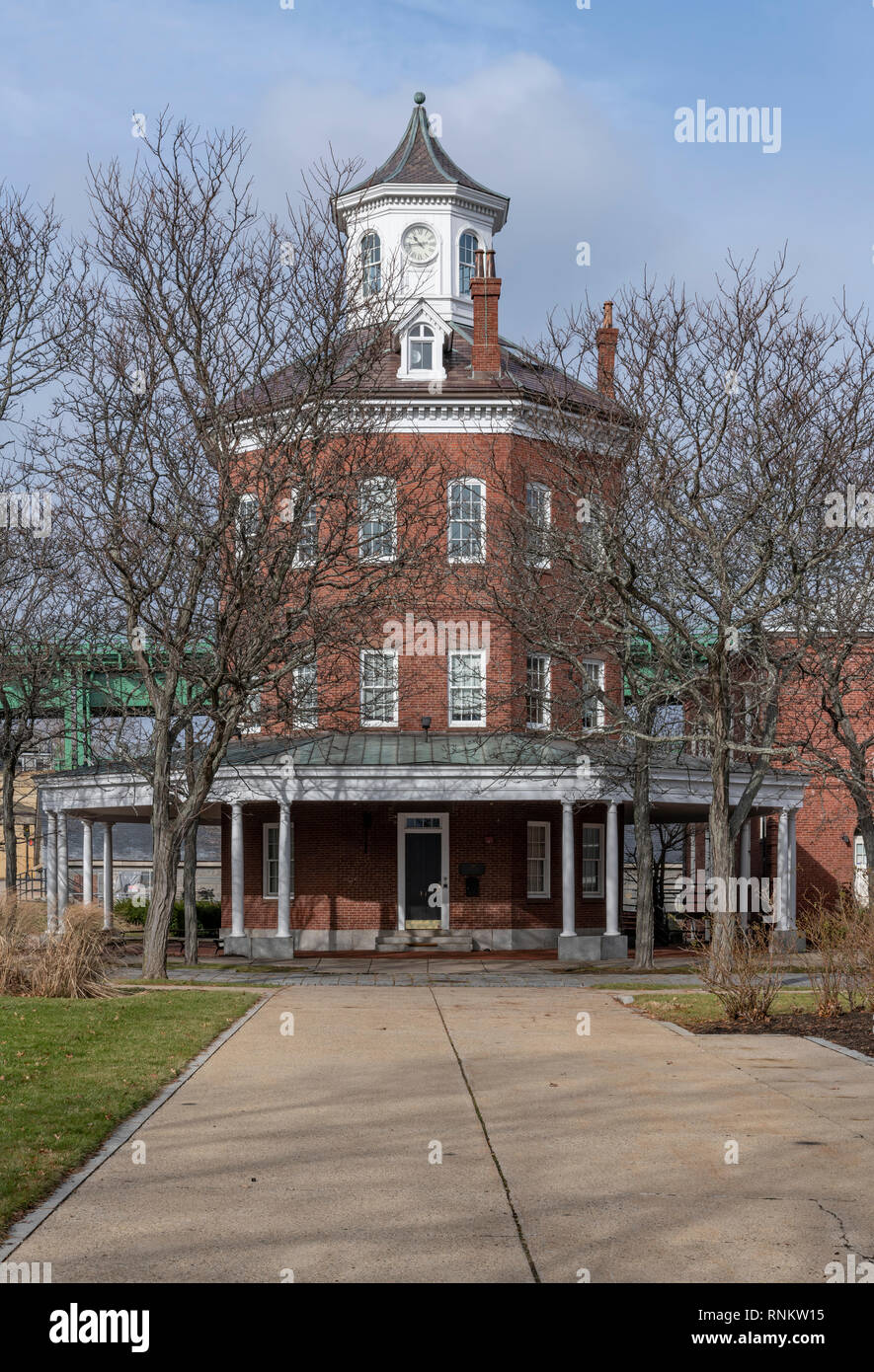 La chambre octogonale Muster au Boston Navy Yard, Boston, Massachusetts, USA Banque D'Images