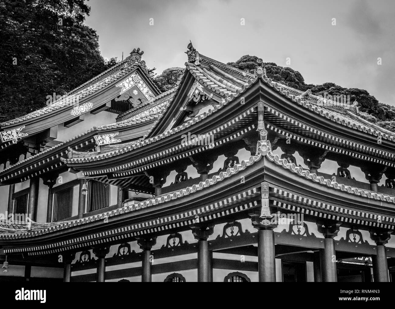 Célèbre Temple Hase dera à Kamakura au Japon Banque D'Images