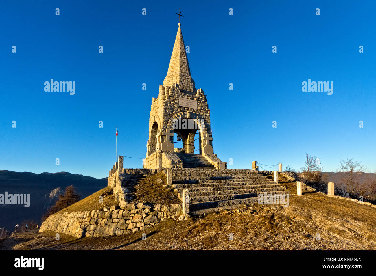 L'ossuaire de la Première Guerre mondiale au mont Cimone di Tonezza,Vicenza Province, Vénétie, Italie, Europe. Banque D'Images