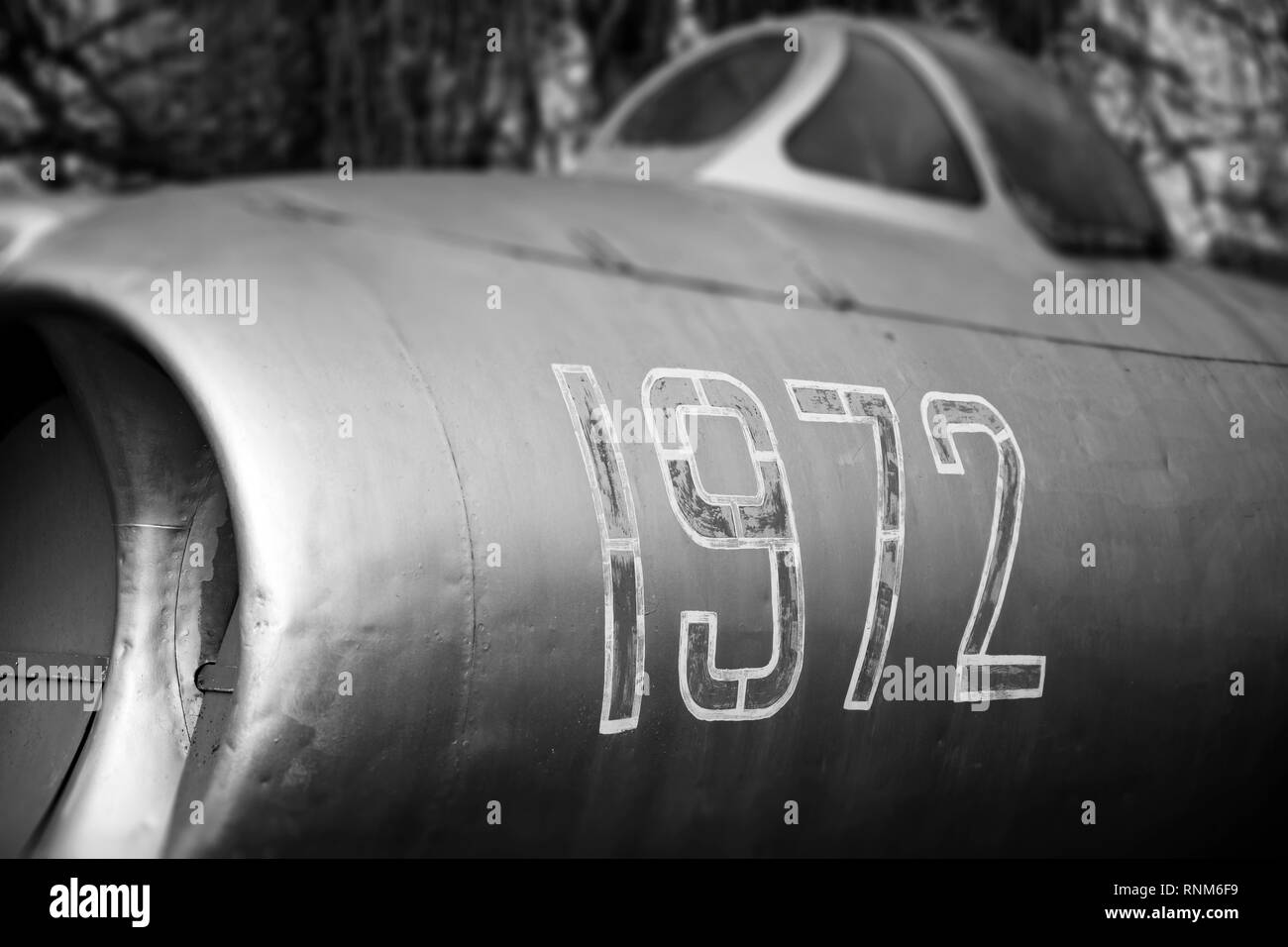 Mig-15 de la guerre froide en avion de chasse Banque D'Images
