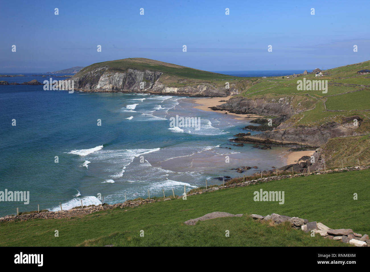 Façon sauvage de l'Atlantique, péninsule de Dingle, comté de Kerry, Irlande Banque D'Images