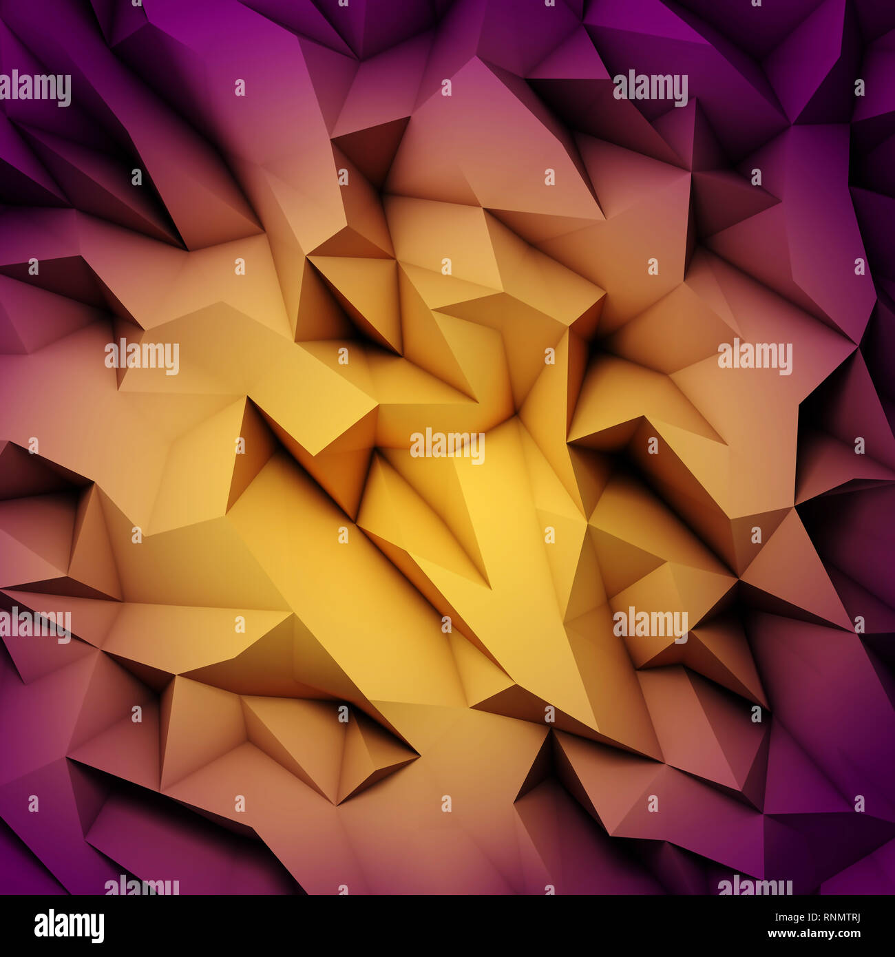 3d abstrait Motif. Polygone faible l'art abstrait. Banque D'Images