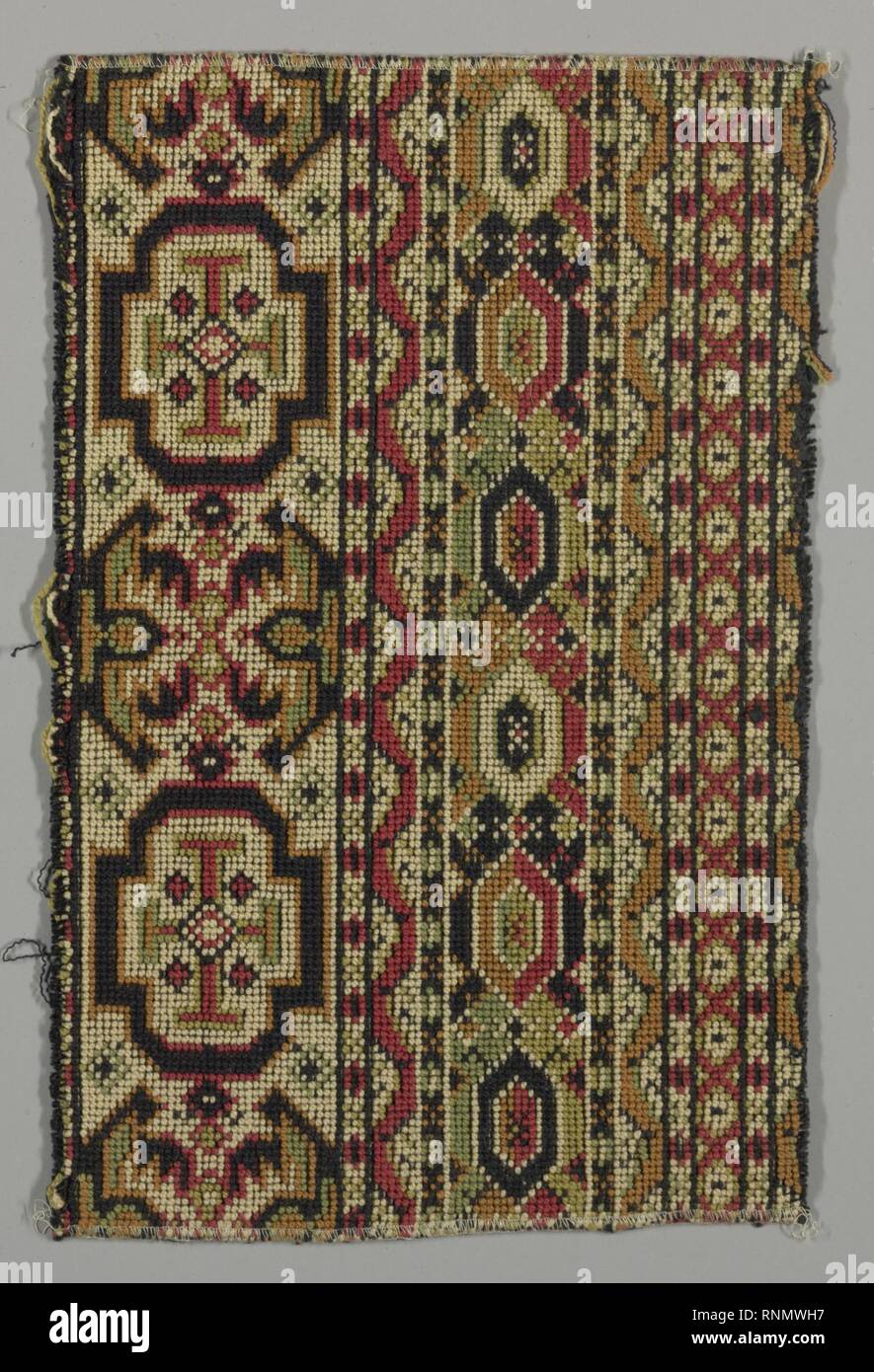 Fragment de tapis (Angleterre), 1880-1910 Banque D'Images
