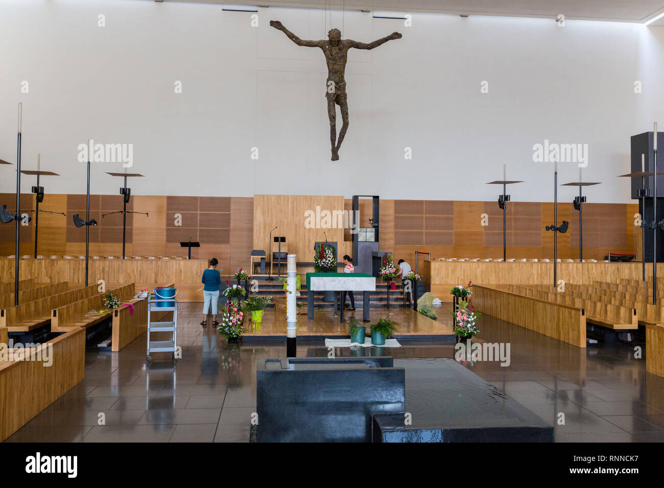 Sainte Marie des Anges, l'Église catholique salle de prière, de Singapour. Banque D'Images