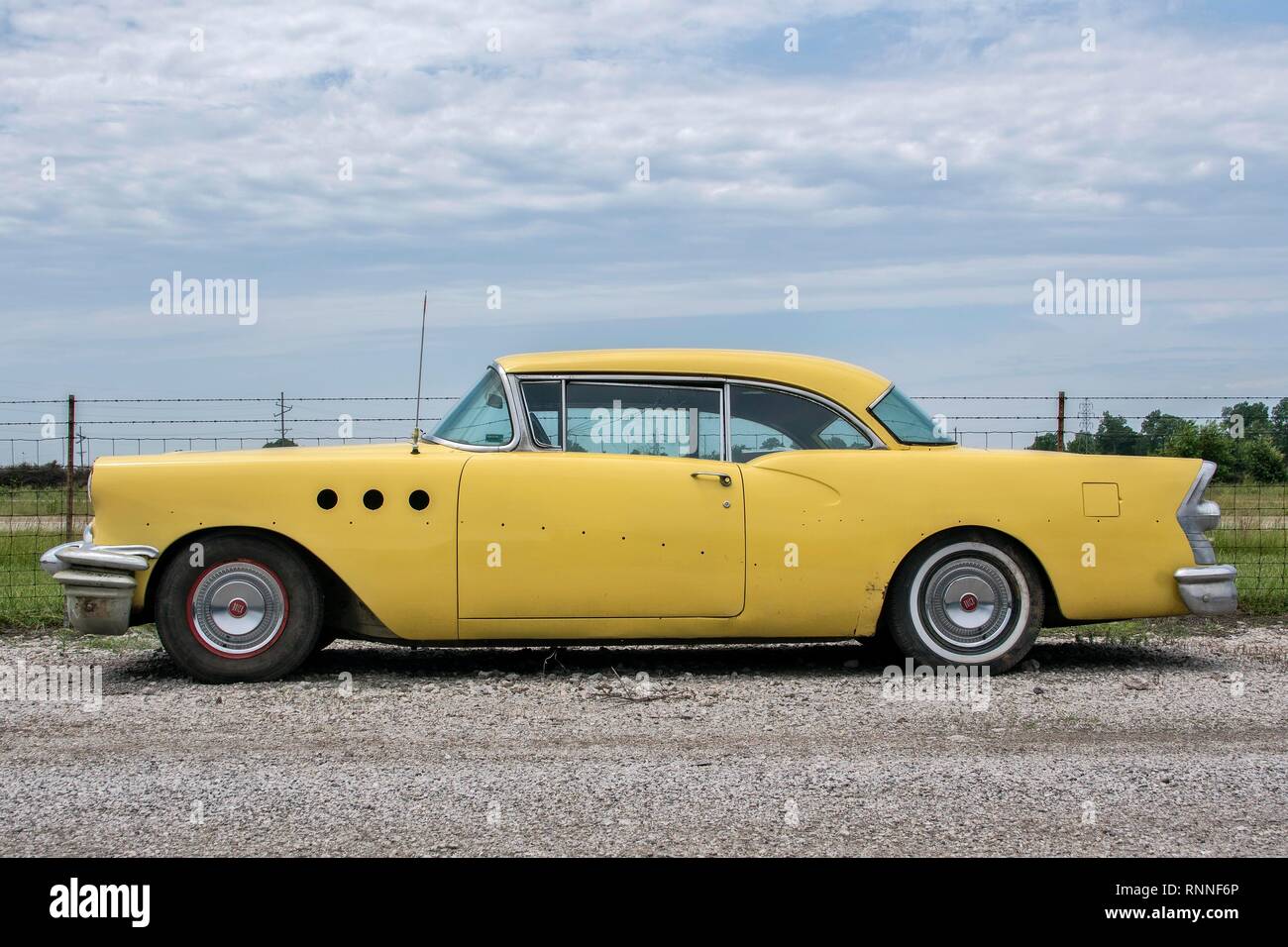 American Classic car, votre pays Classic Cars LLC sur la Route 66, Staunton, Illinois, États-Unis Banque D'Images