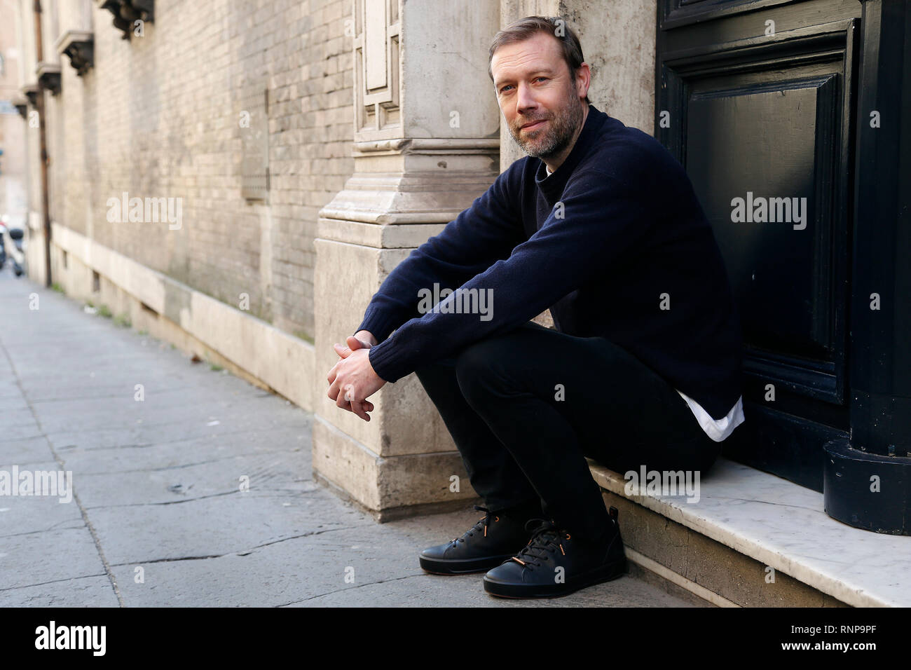 Roma, Italia. Feb 20, 2019. Jakob Cedergren Rome 20 février 2019. Une séance de photos pour la présentation du film "Le coupable" à Rome. Foto Samantha Zucchi Insidefoto insidefoto Crédit : srl/Alamy Live News Banque D'Images