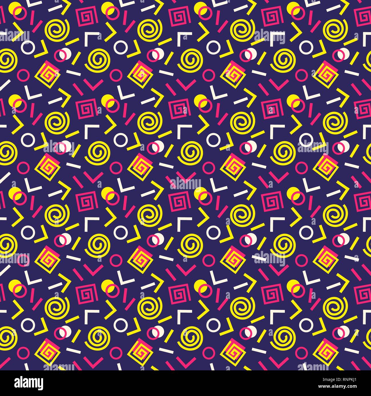 Memphis Swiss style tendance transparente Illustration de Vecteur