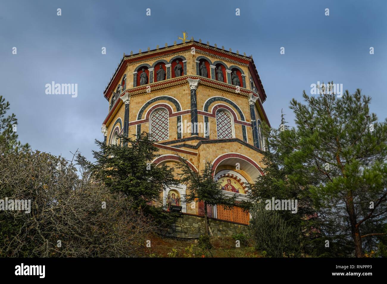 Mausolée, l'archevêque Makarios III, Mountain Throni, Chypre Banque D'Images