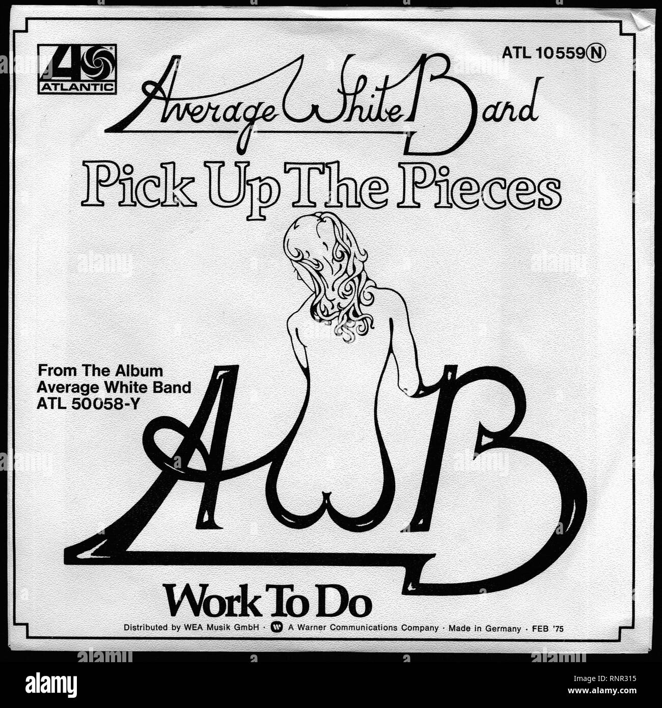 Average White Band - recoller les morceaux - Vintage Album Banque D'Images