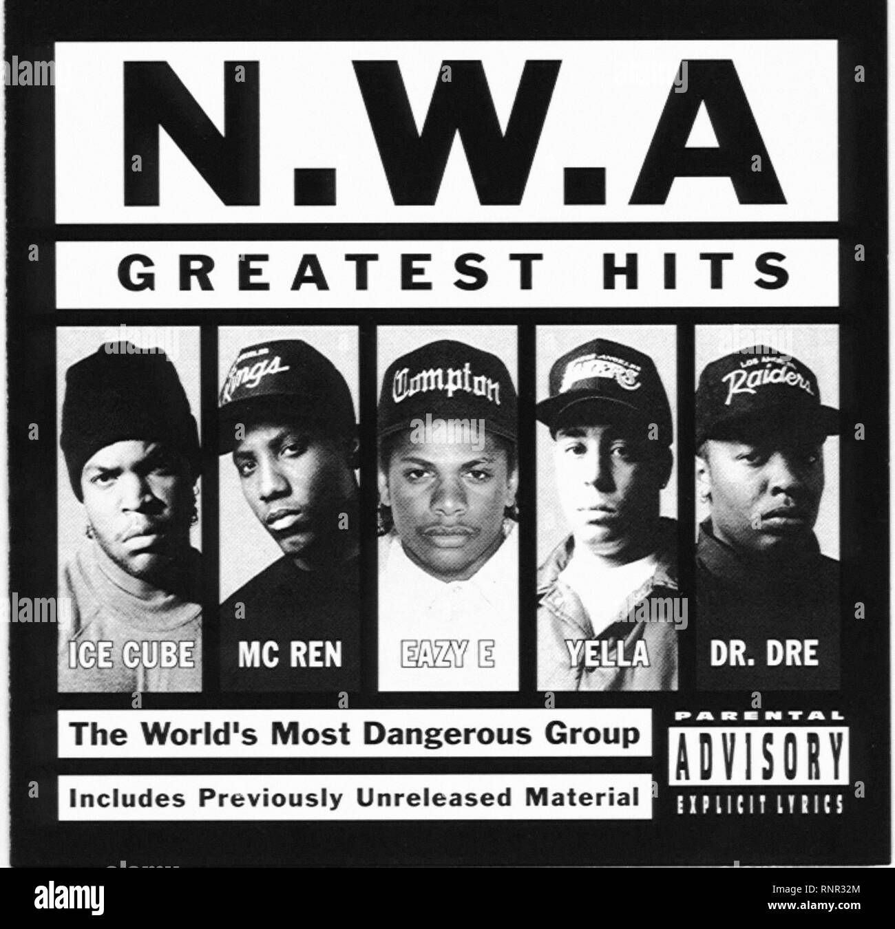 N.W.A. Greatest Hits - Vintage Album Banque D'Images