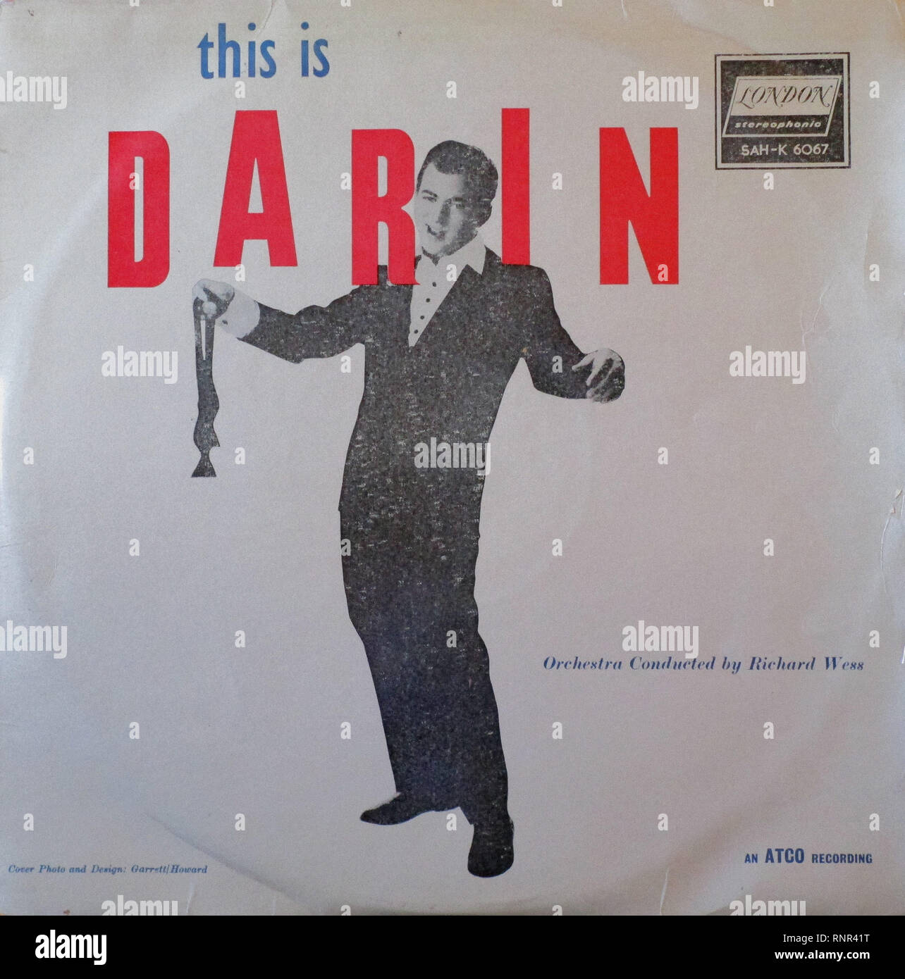 Lp vinyle vintage couvrir c'est Darin Bobby Darin 1959 Banque D'Images
