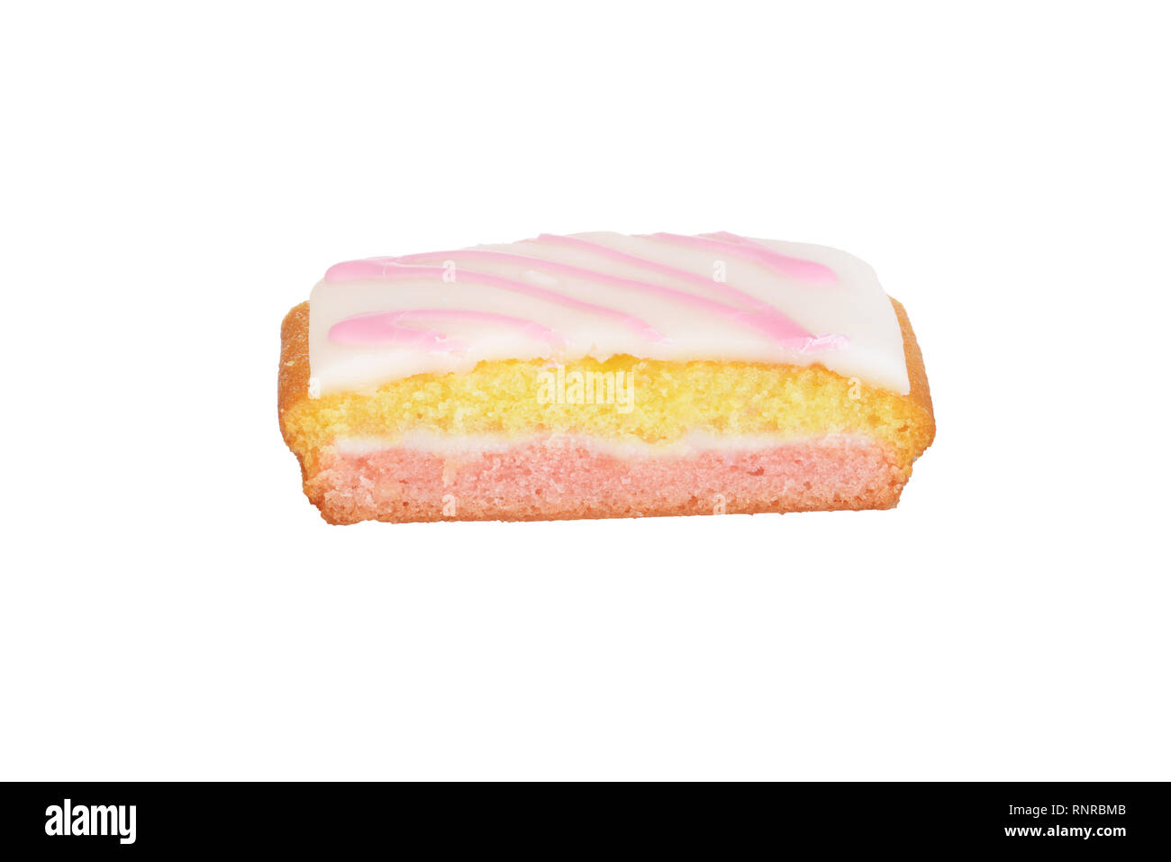 Angel cake slice anglais isolés Banque D'Images