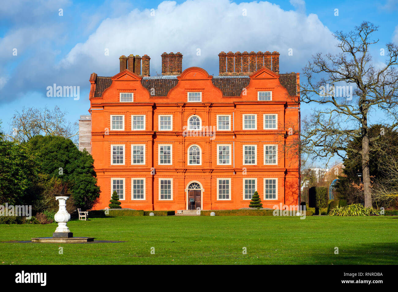 Kew Palace où la famille royale utilisée pour visiter les jardins de Kew, Londres, Angleterre, Royaume-Uni. Banque D'Images