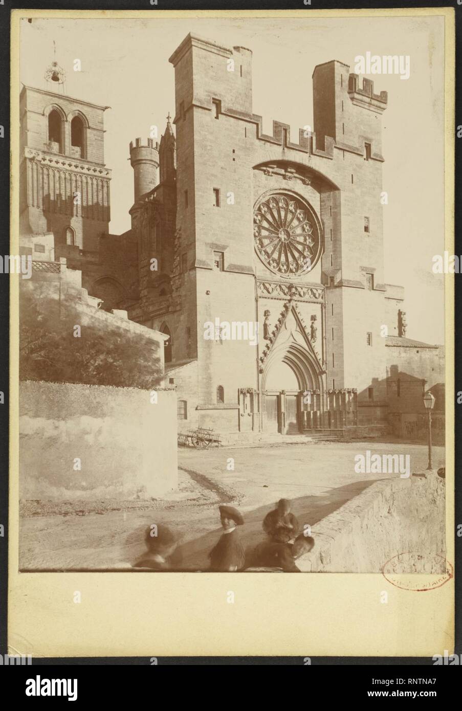 Cathédrale Saint-Nazaire de Béziers - J-A Brutails - Université Bordeaux Montaigne - 1290. Banque D'Images
