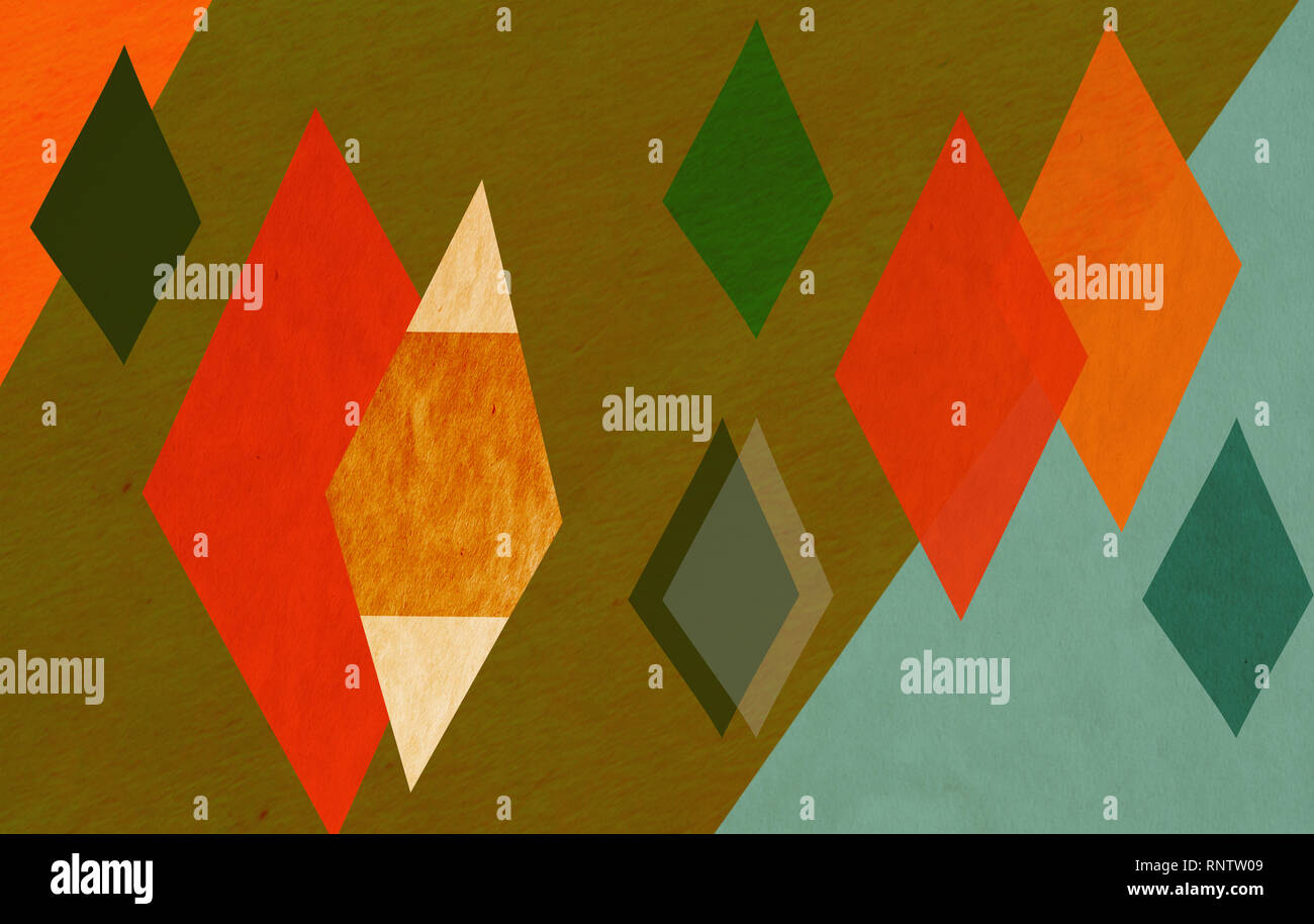 Des formes graphiques colorés - paper texture - conception d'arrière-plan Banque D'Images