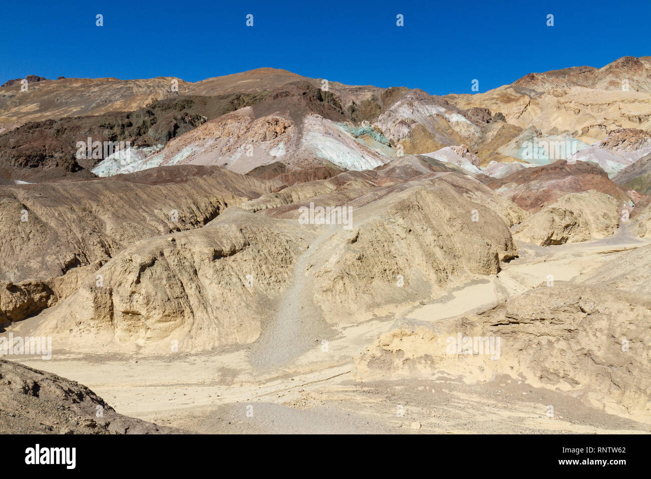 La palette de l'artiste, la Death Valley National Park, California, United States. Banque D'Images
