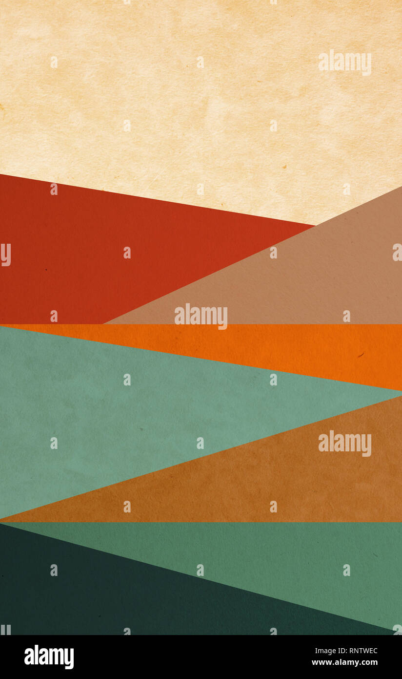 Des formes graphiques colorés - paper texture - conception d'arrière-plan Banque D'Images