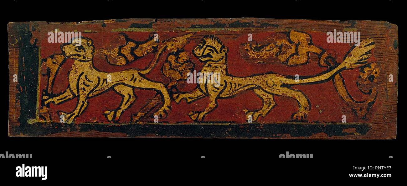 Panneau de plafond avec des animaux fantastiques Banque D'Images