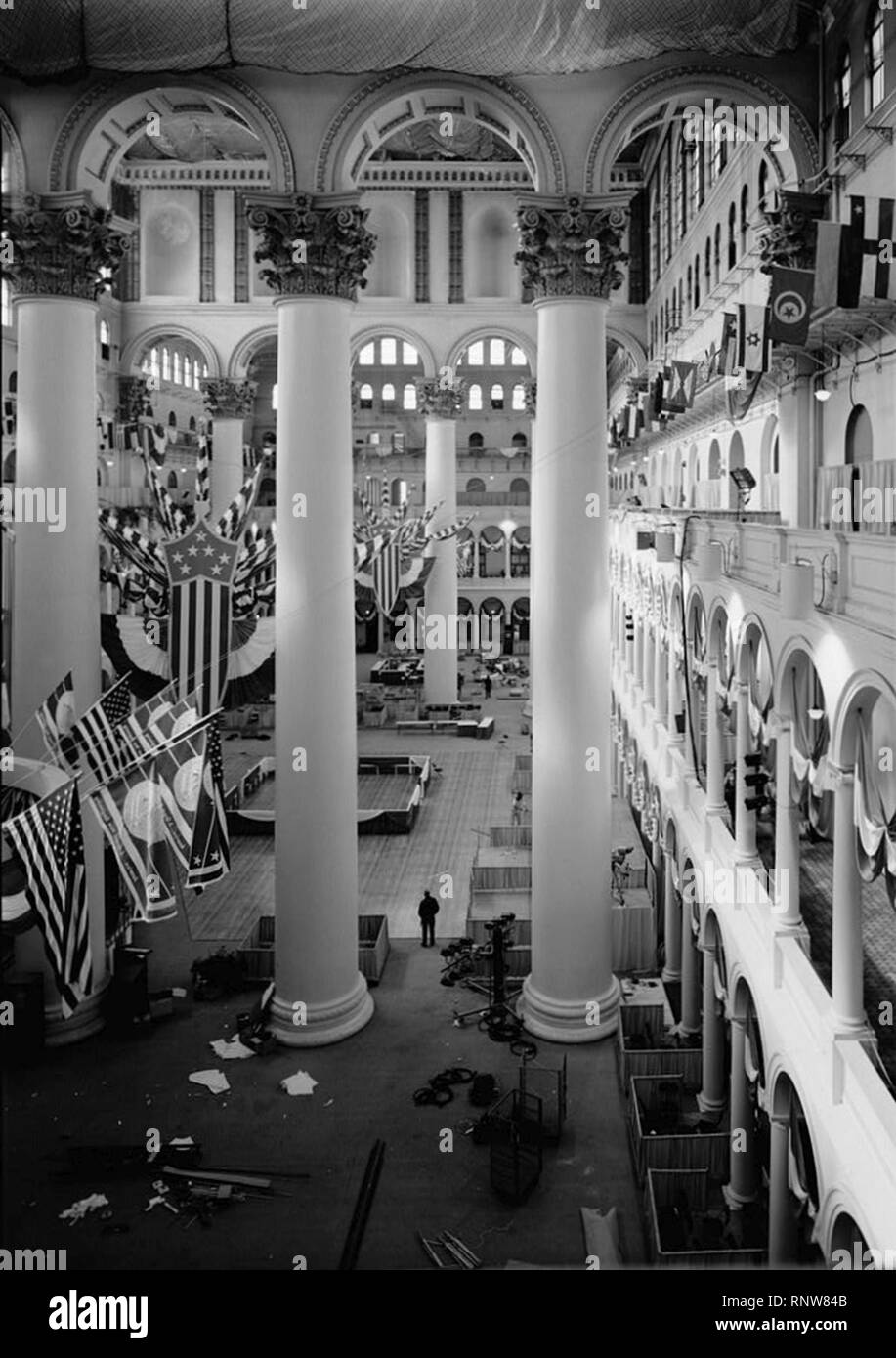 La COUR CENTRALE, DES DÉCORATIONS POUR 1981 Bal inaugural. Banque D'Images