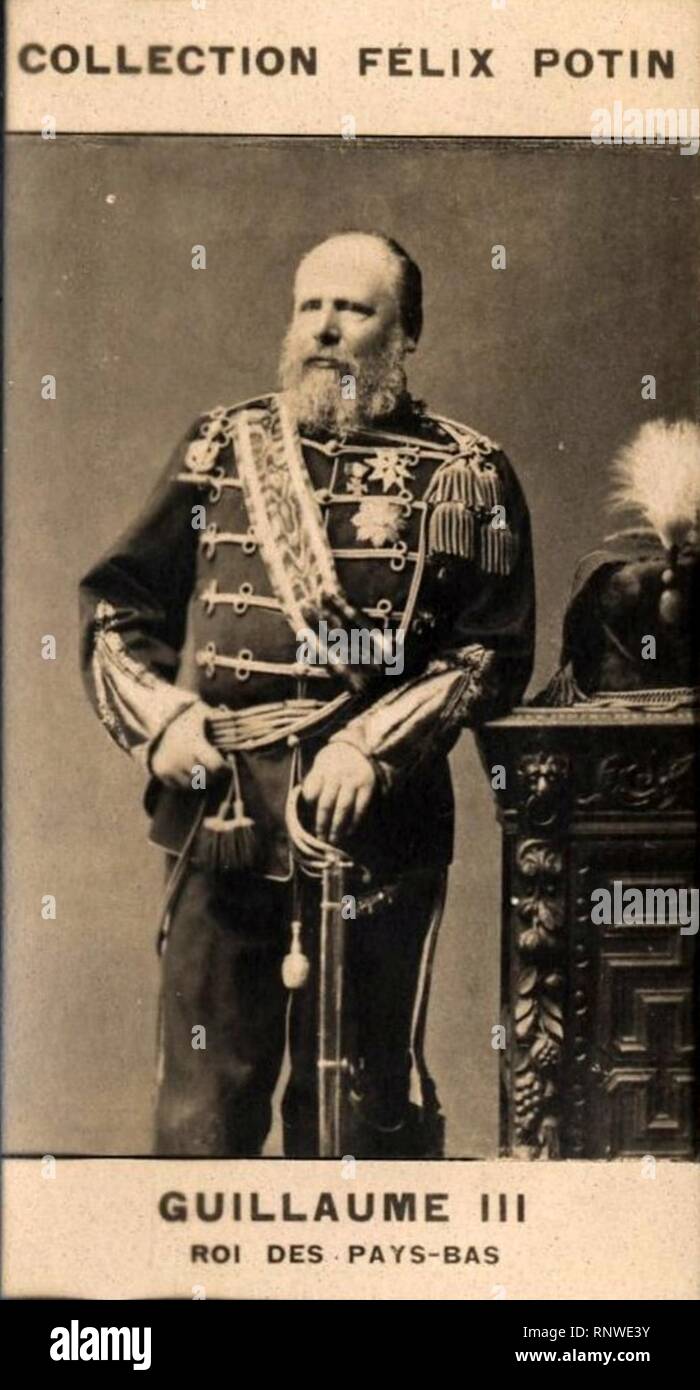 Pcp Guillaume III, roi des Pays-Bas. Banque D'Images