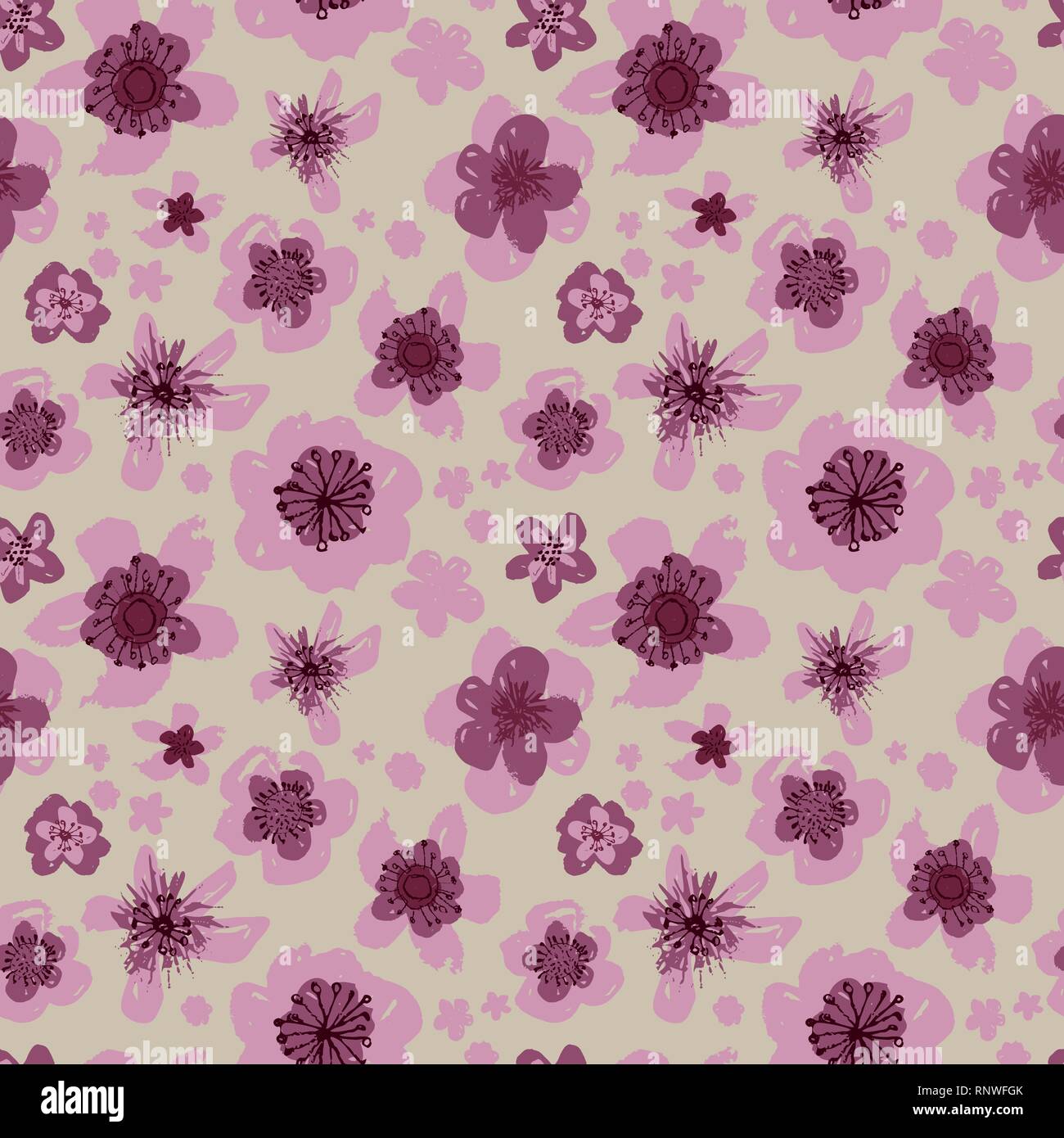 Vecteur sophistiqué motif floral rose bourgogne Illustration de Vecteur