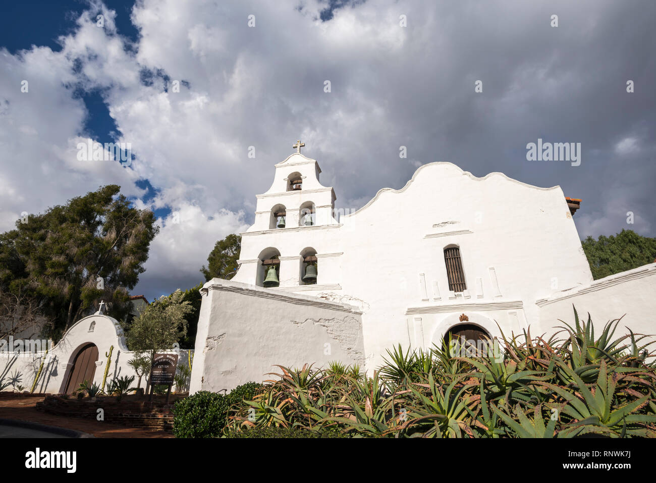 Mission Basilica San Diego de Alcalá. San Diego, Californie, USA. Banque D'Images